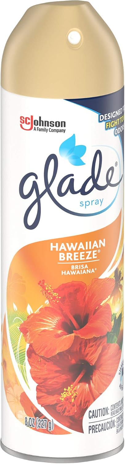 Glade Air Freshener, Room Spray, Hawaiian Breeze, 8 Oz, 12 Count
