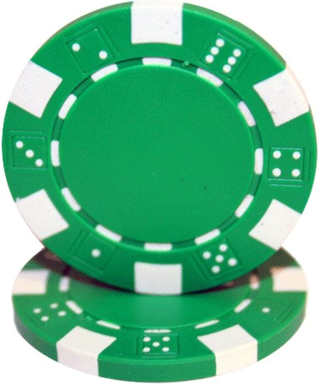 Brybelly 50 Clay Composite Striped Dice 11.5 Gram Poker Chips
