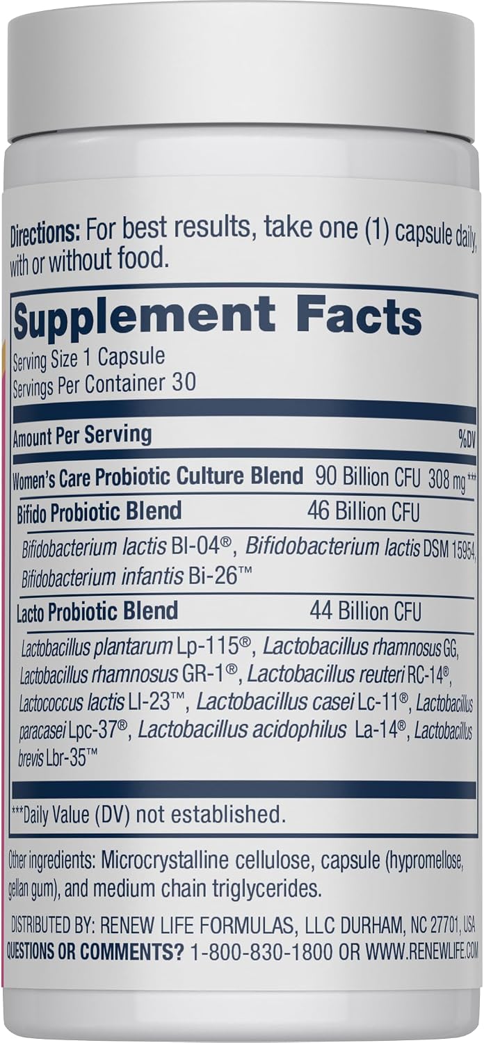 Renew Life Women's Probiotic 50 Billion CFU