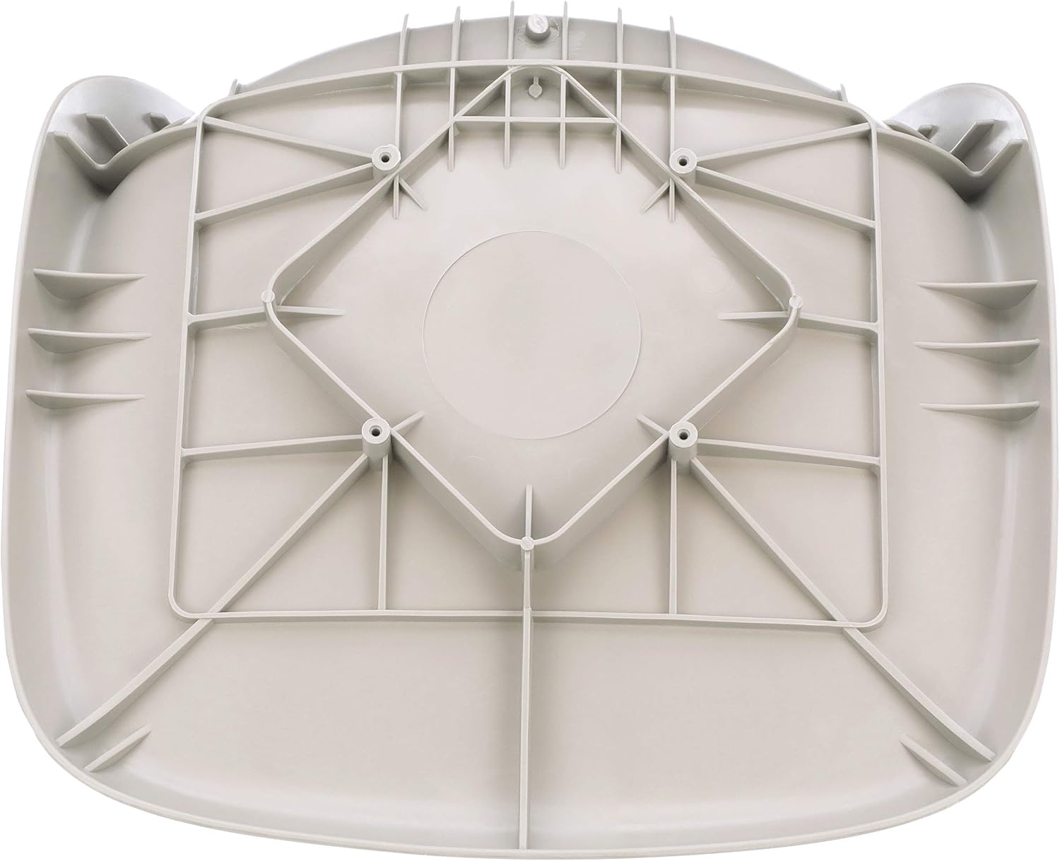 Attwood 18" Molded Boat Bucket Seat - 1-Piece High-Impact Gray Plastic
