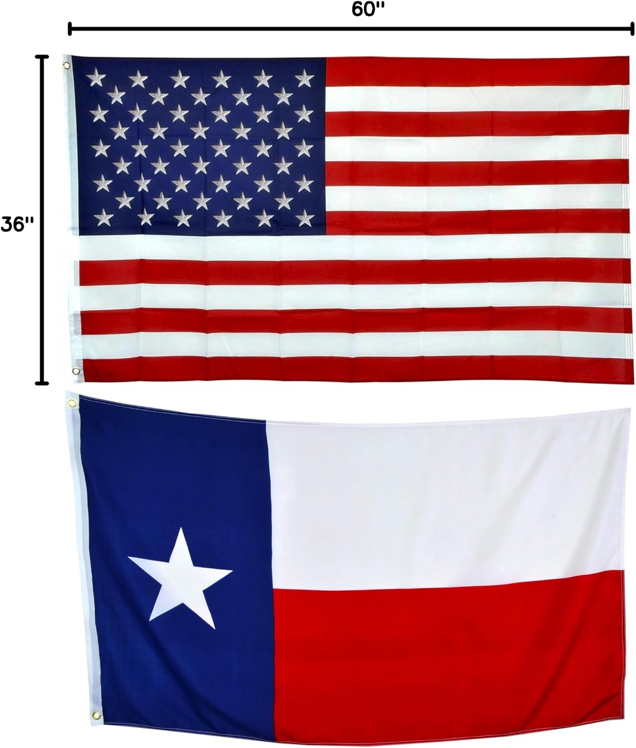 Shop72 American Flag 5x8 Ft, Allegiance to USA, American Flags for Outside, Our Allegiance To Freedom, This Garden Banner Made Heavy Duty to work outside as well, Bandera De Estados Unidos