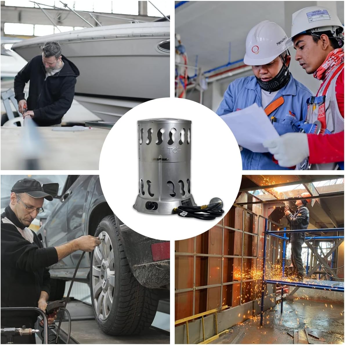 80000 BTU Portable Propane Heater for Large Garage Workshop