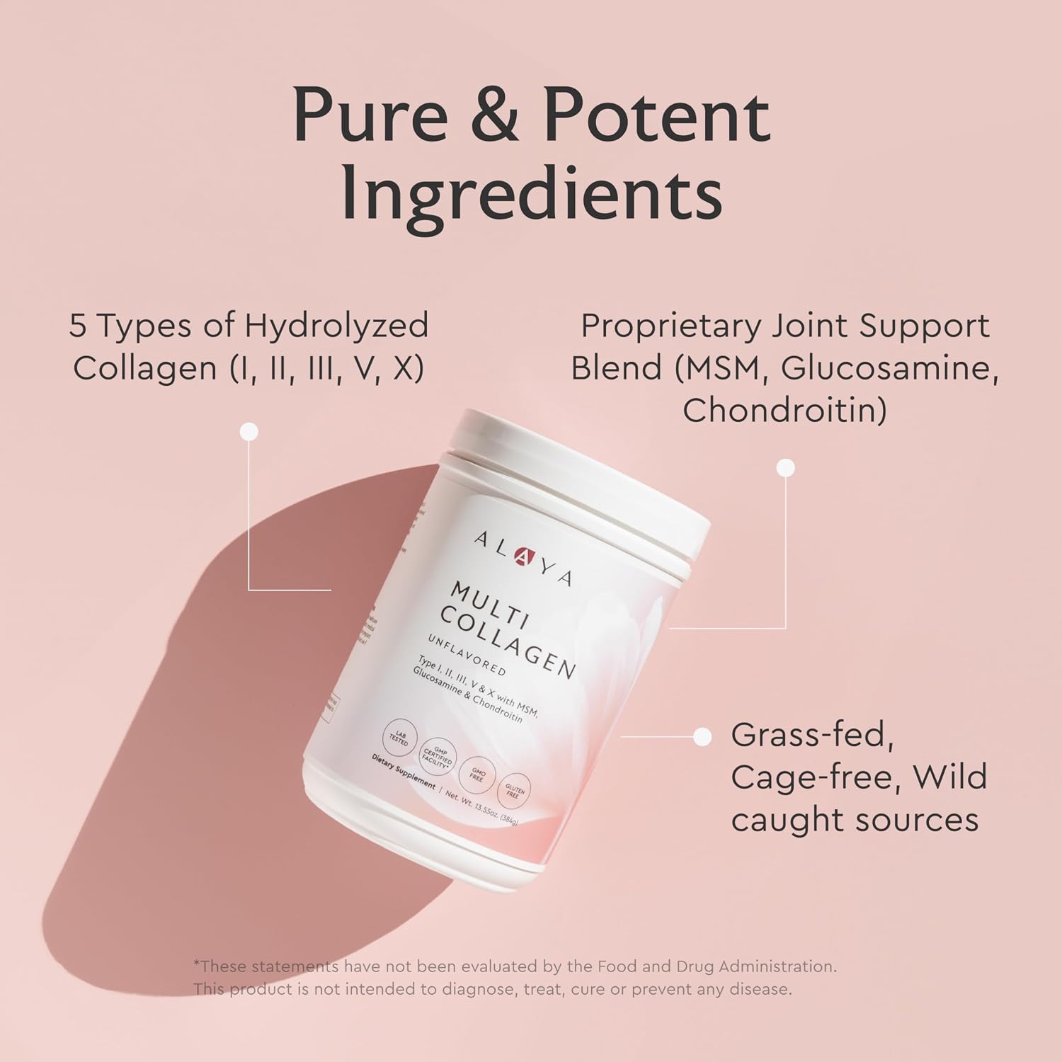 Alaya Multi Collagen Powder - Type I, II, III, V