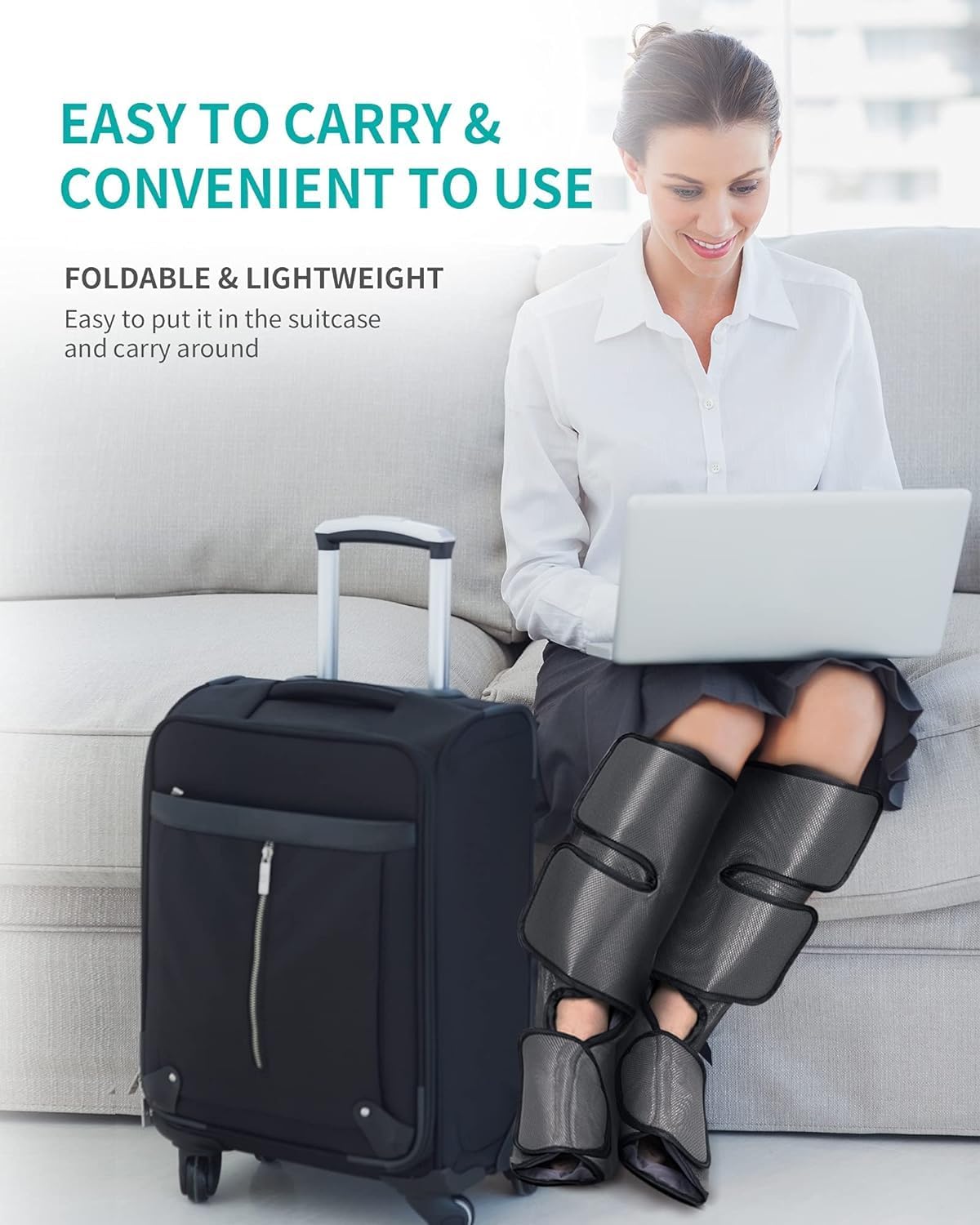 Nekteck Leg Compression Massager for Circulation and Relaxation