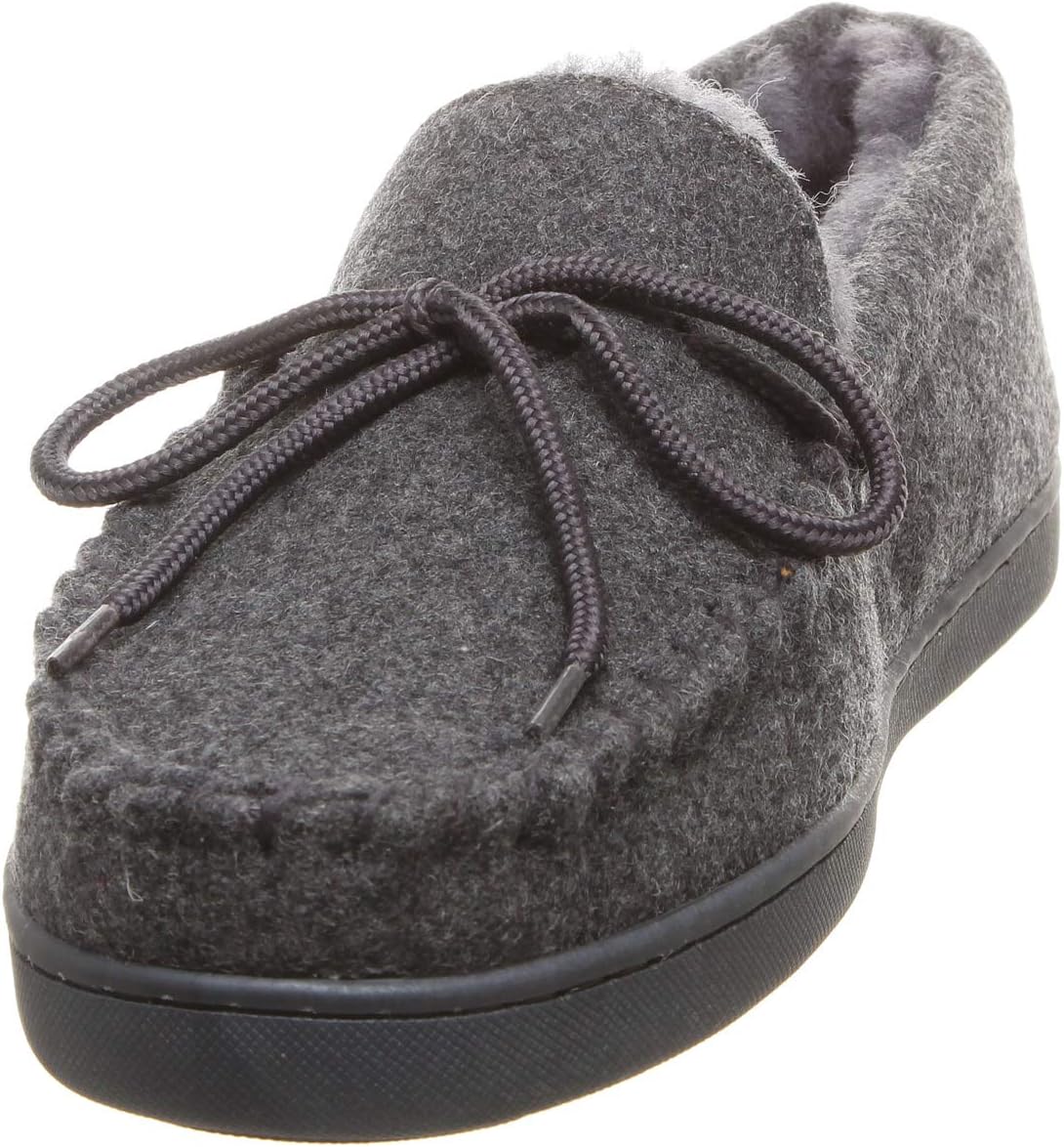 BEARPAW Moc II 2 - Men's Sheepskin Slipper - 1295M | Comfortable & Lightweight Men's Shoe, Medium Fit, Multiple Colors