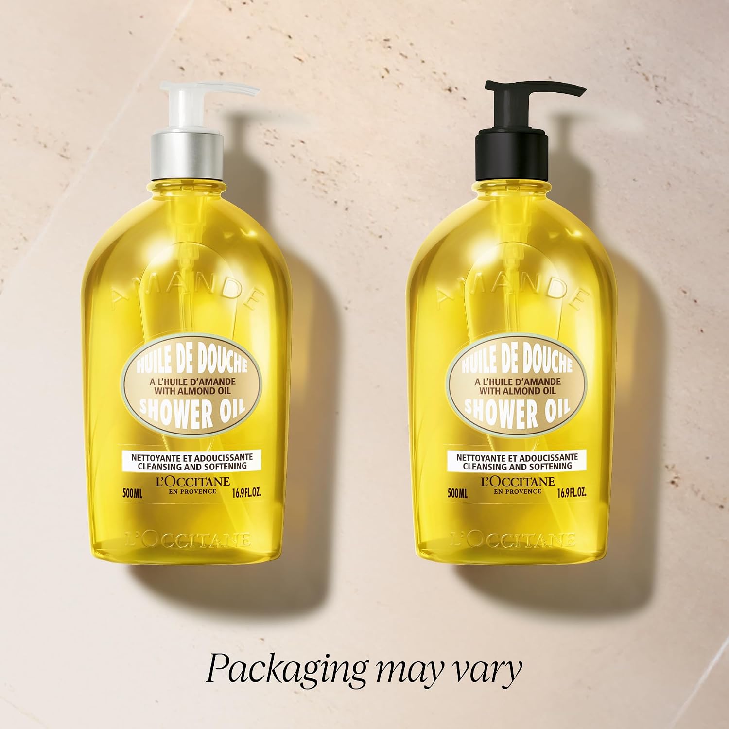 L'OCCITANE Almond Shower Oil, Cleansing Body Wash & Shaving Base, Vegan | Purifies & smooths, non-drying, milky lather, gentle, nourishes, versatile, daily use, self-care essential, luxury skincare