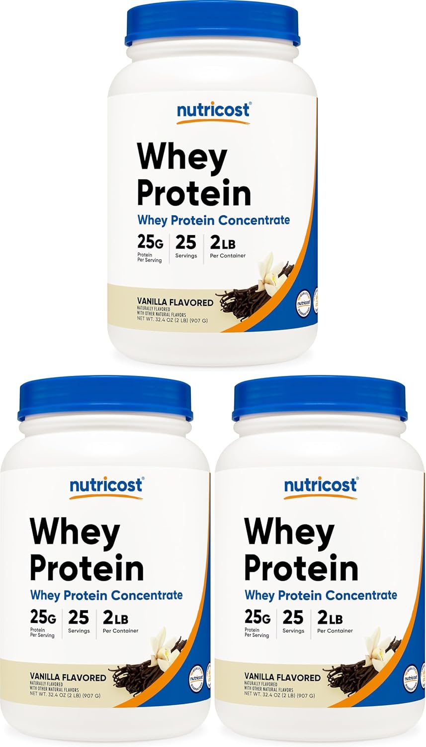 Nutricost Whey Protein Concentrate Powder (Unflavored) 2LBS, Gluten Free | GMO-Free