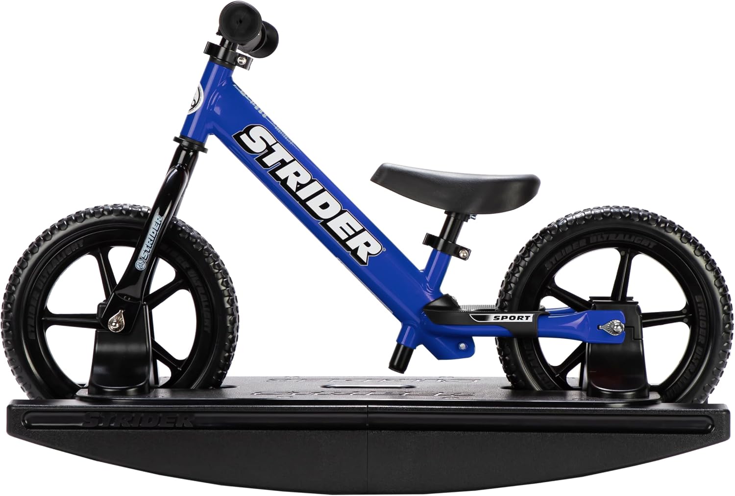 Strider Sport 2-in-1 Rocking Bike, Ages 6 Months–4 Years | For 12 Model, Converts Baby Rocking Toy to Toddler Balance Bike, Tool-Free Adjustments, Wide and Stable Base, Durable Plastic