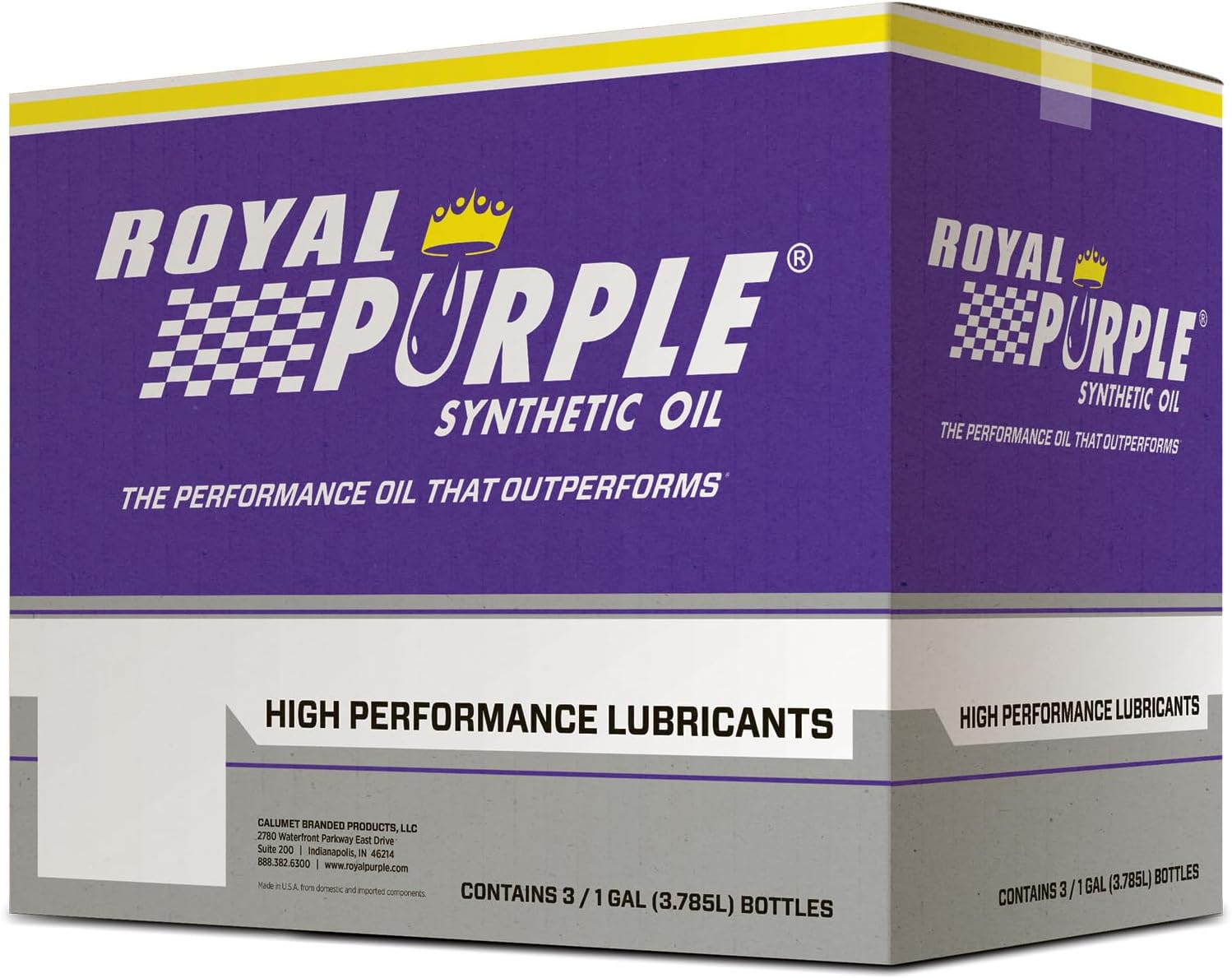 Royal Purple (36250-6PK HPS 20W-50 Synthetic Motor Oil with Synerlec Additive Technology - 1 Quart, (Case of 6)