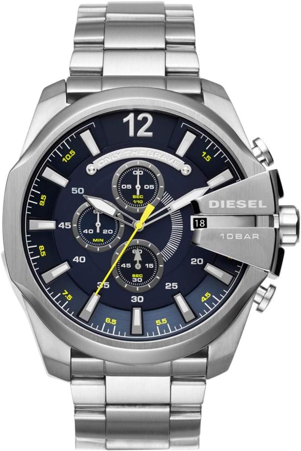 Diesel Mega Chief Watch for Men, Chronograph Men's Watch