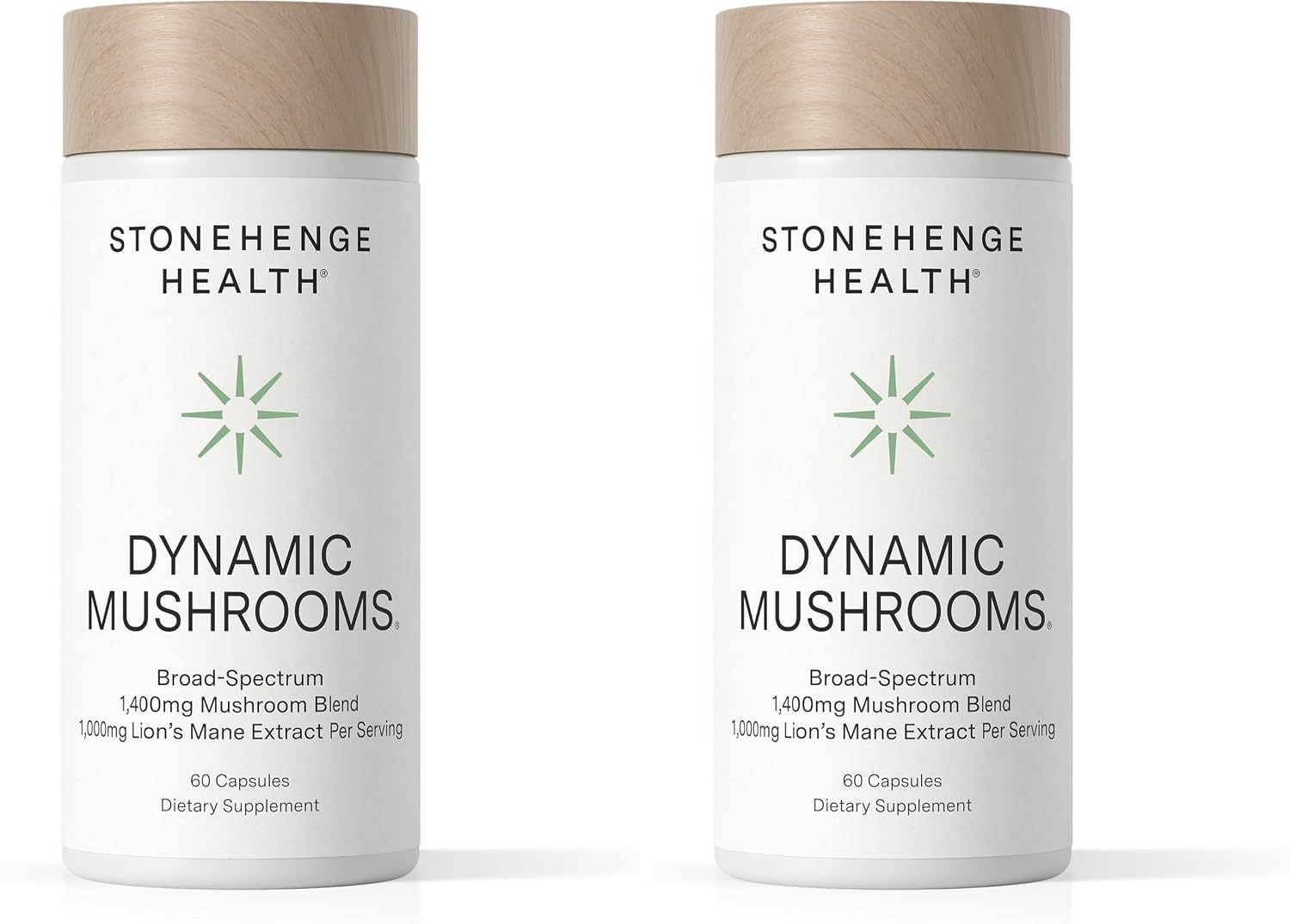 Stonehenge Health Dynamic Mushrooms® | Lions Mane+ Brain, Memory, Focus