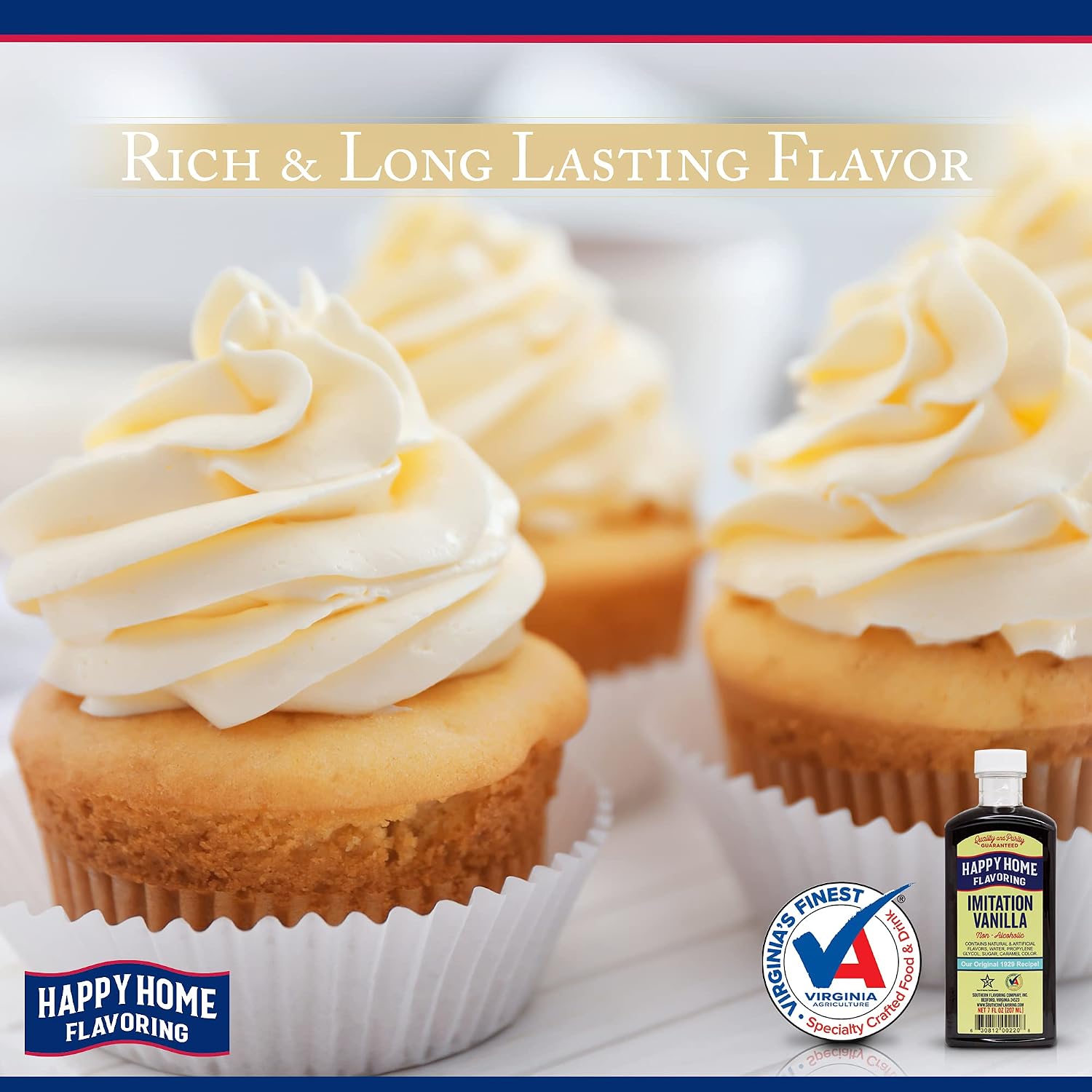 Happy Home Imitation Clear Butter Flavoring, Non-Alcoholic, Certified Kosher, 7 oz.