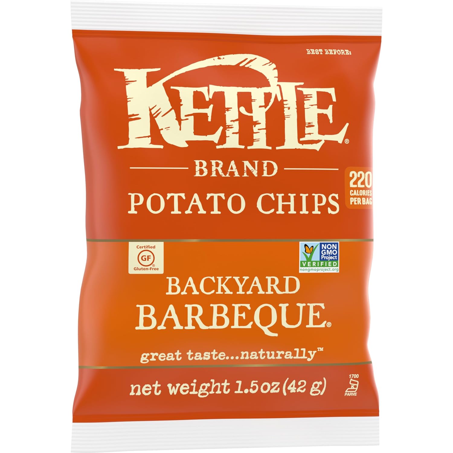 Kettle Brand Potato Chips, Backyard Barbeque Kettle Chips, 5 Oz