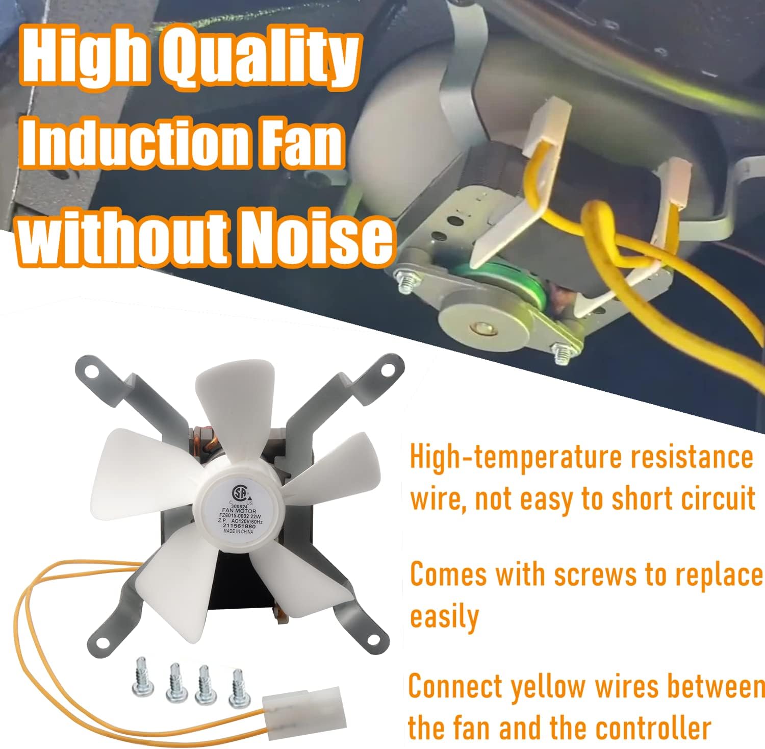 Upgrade Replacement Parts Kit for Pit Boss 3/4/5/7 Series Vertical Pellet Grill Smoker, Include Auger Motor 2.0 RPM, Induction Fan