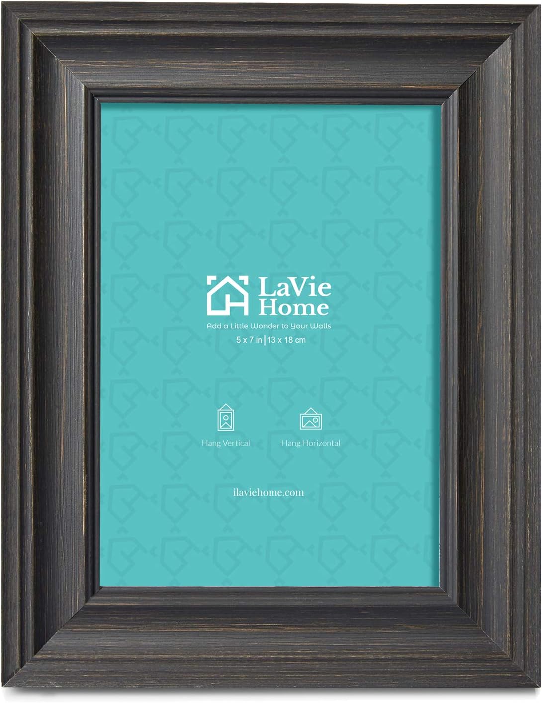LaVie Home 8x8 Picture Frames (1 Pack, Gold) Square Photo Frame Set with High Definition Glass for Wall Mount & Table Top Display
