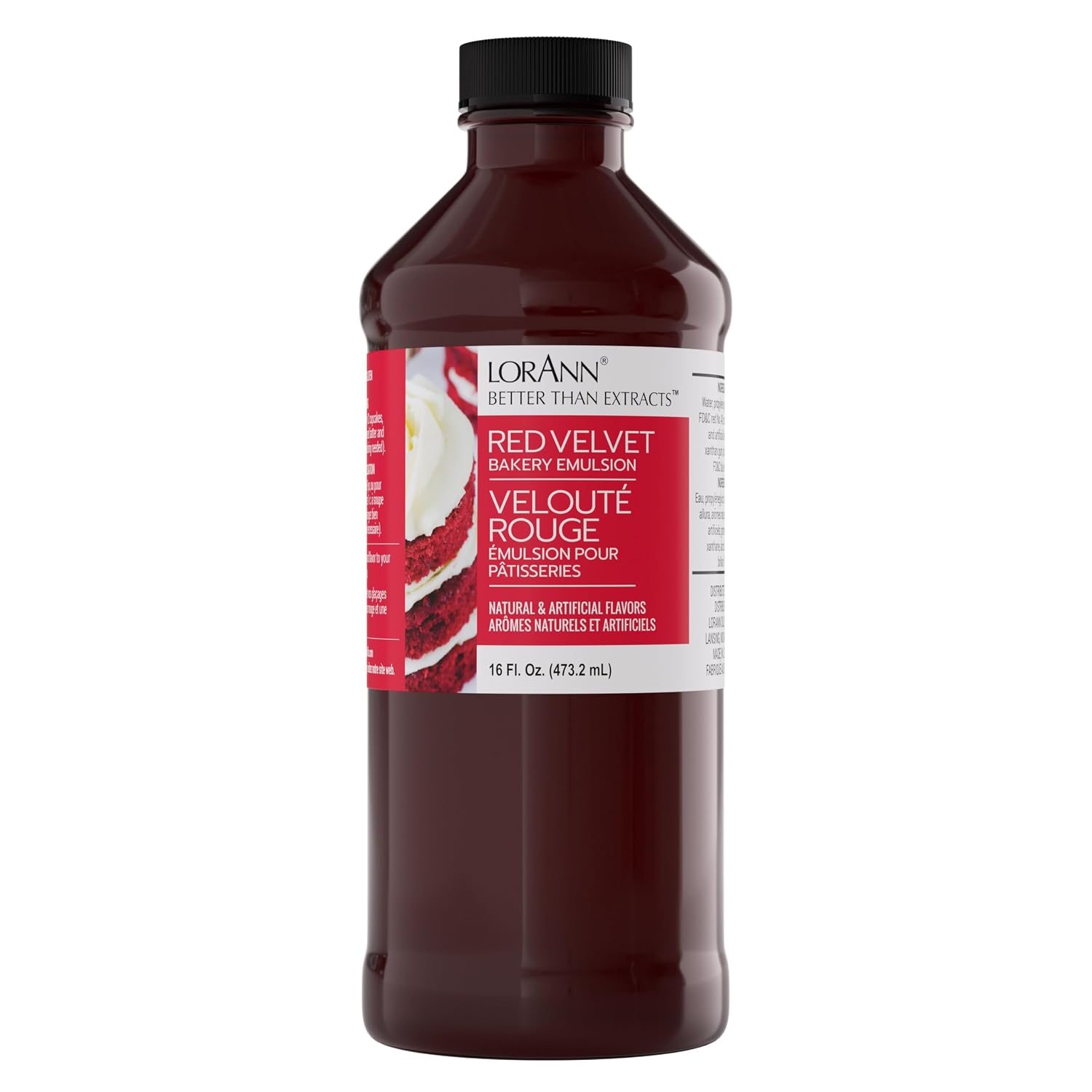 LorAnn Oils Peppermint Bakery Emulsion: True Essence, Ideal for Boosting Fruit Tones in Cakes, Cookies & Desserts, Gluten-Free, Keto-Friendly, Extract Substitute Essential for Your Kitchen, 16 Oz