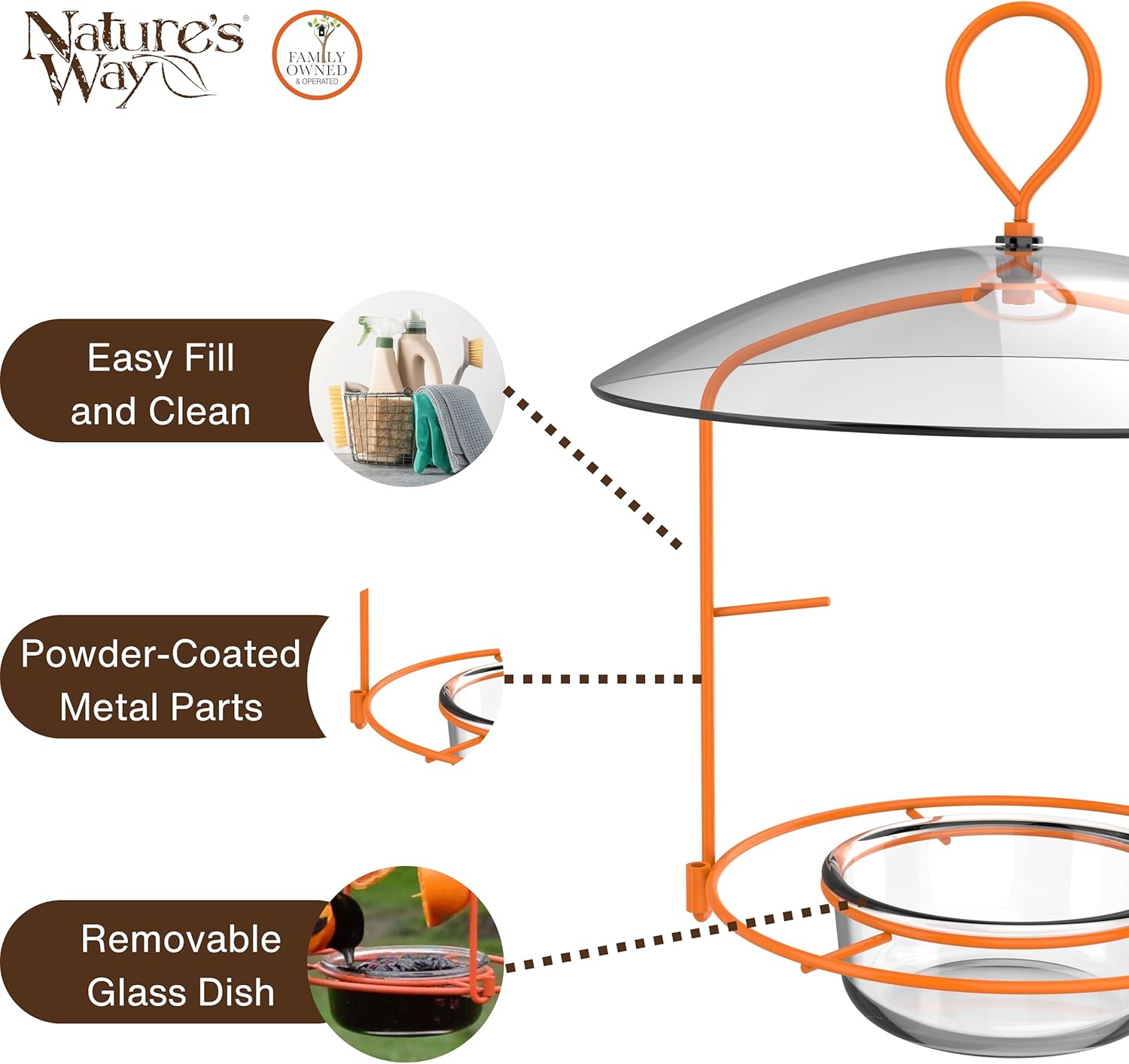 Nature's Way OFM1 Wire Oriole Feeder