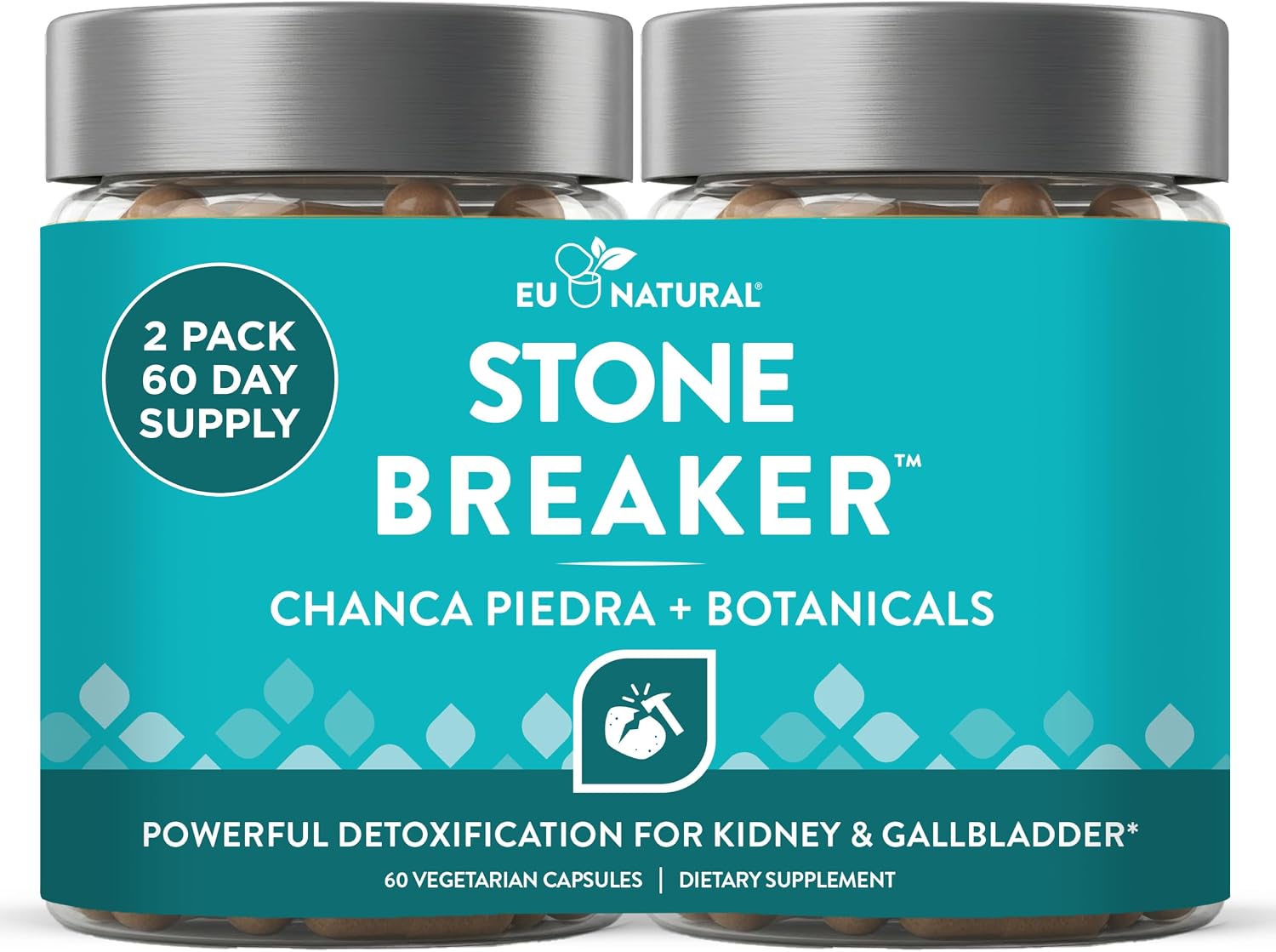 Eu Natural Chanca Piedra Stone Breaker, 60 Vegetarian Capsules | The Original herbal stone breaking formula with Celery Seed & Parsley to support kidney, gallbladder & urinary tract health