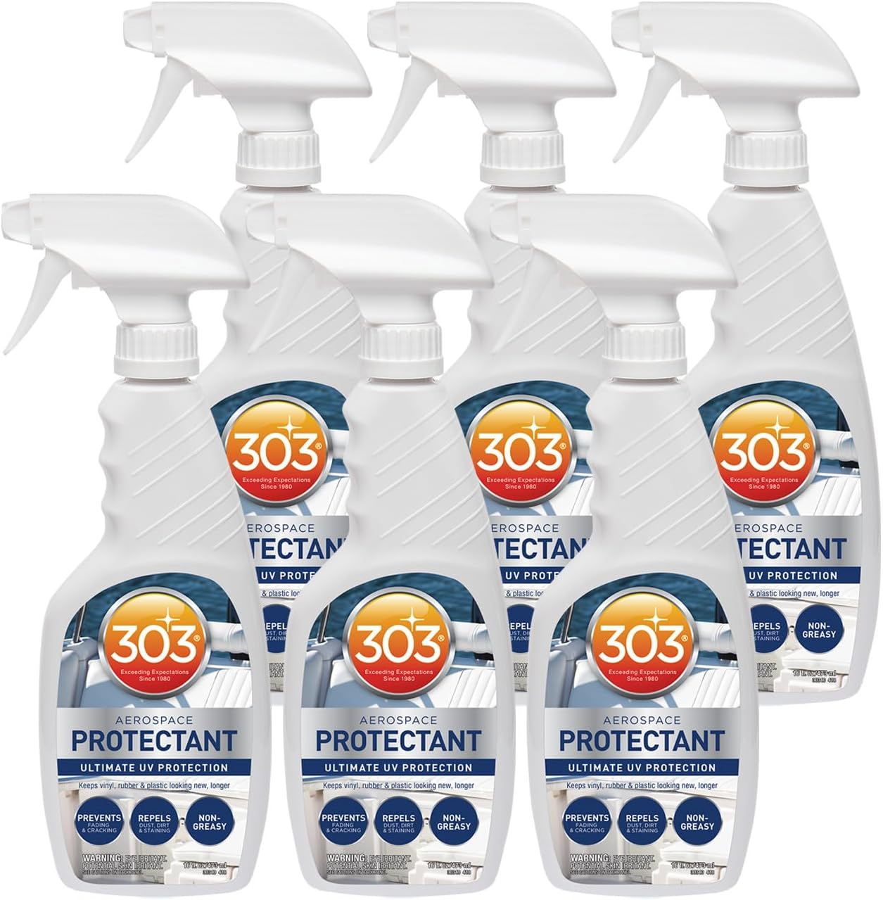 303 Products Marine Aerospace Protectant – UV Protection – Repels Dust, Dirt, & Staining – Smooth Matte Finish – Restores Like-New Appearance – 10 Fl. Oz. (30305)