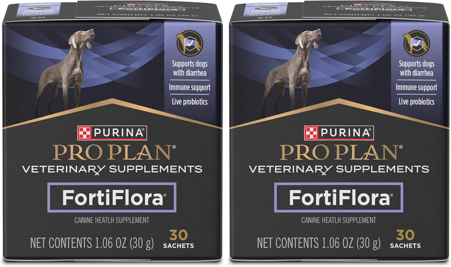 Purina Pro Plan Veterinary Supplements FortiFlora Probiotic Powder for Dogs, Daily Support for Digestive and Immune Health and Occasional Diarrhea