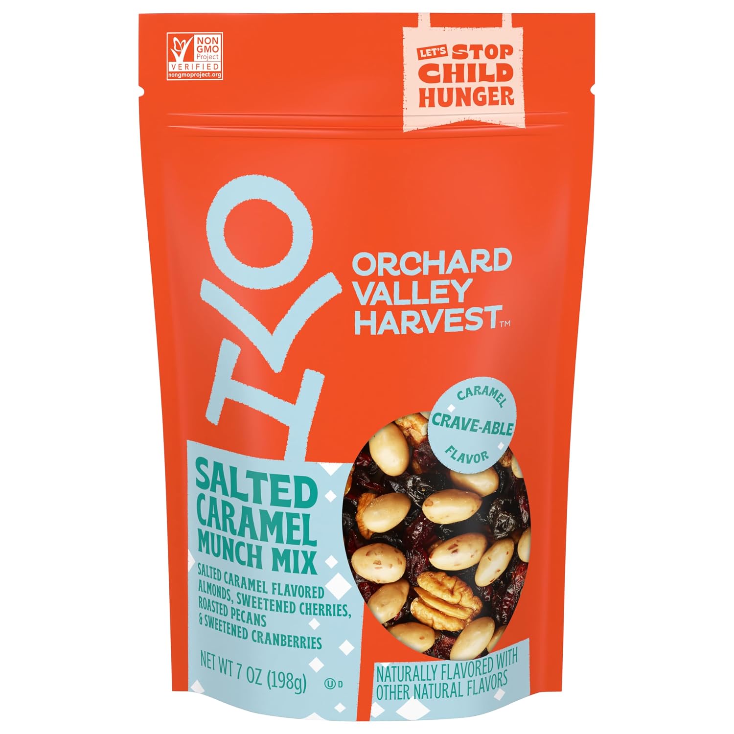 Orchard Valley Harvest Choc Nut Mix Multipack, 1 oz, Pack of 8 | Dark Chocolate Raisins, Almonds & Peanuts, Gluten Free, Stand Up Bag, Non-GMO, 4g Plant Protein, On-The-Go Snack