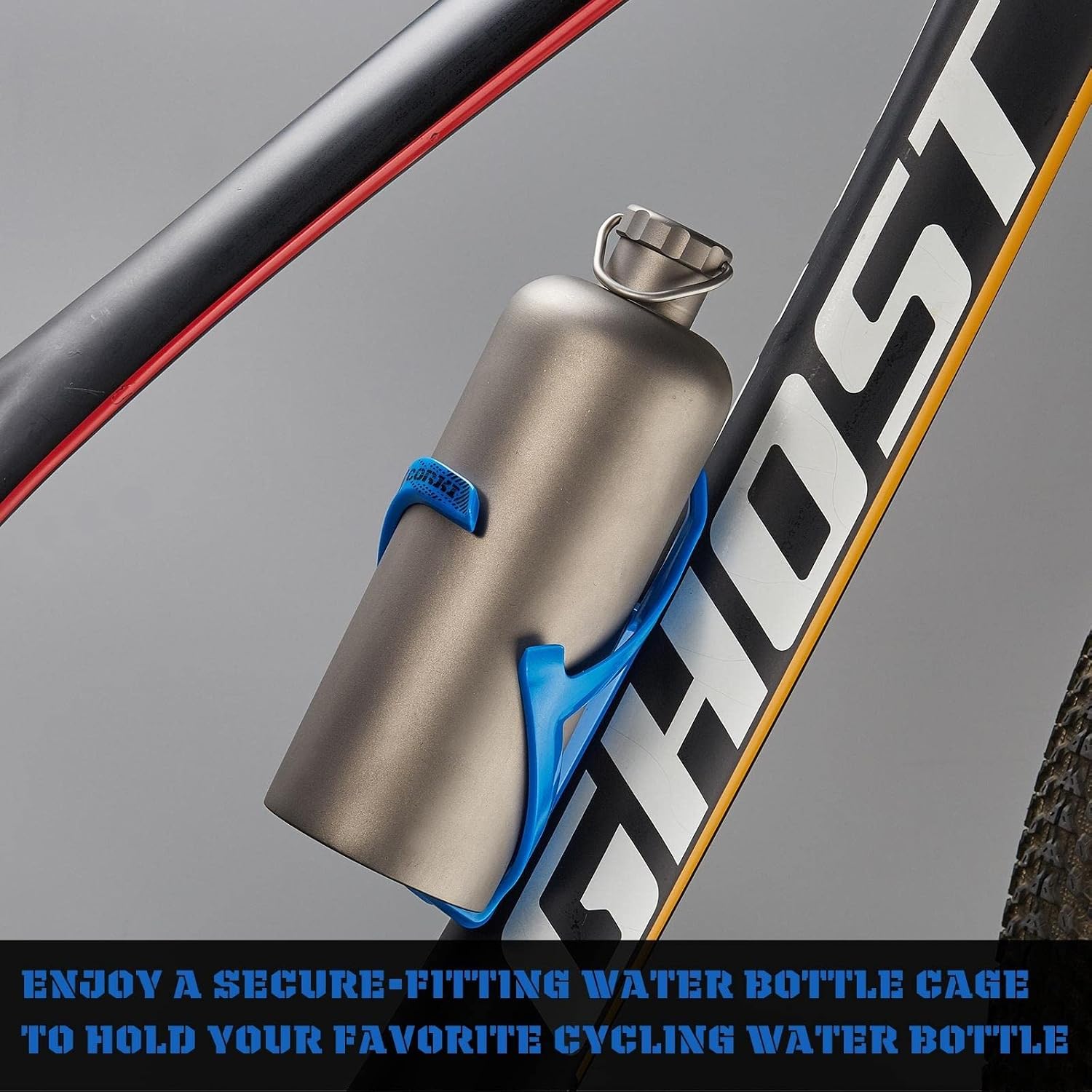 Corki Bike Water Bottle Holder, Bicycle Water Bottle Cage Black 2-Pack
