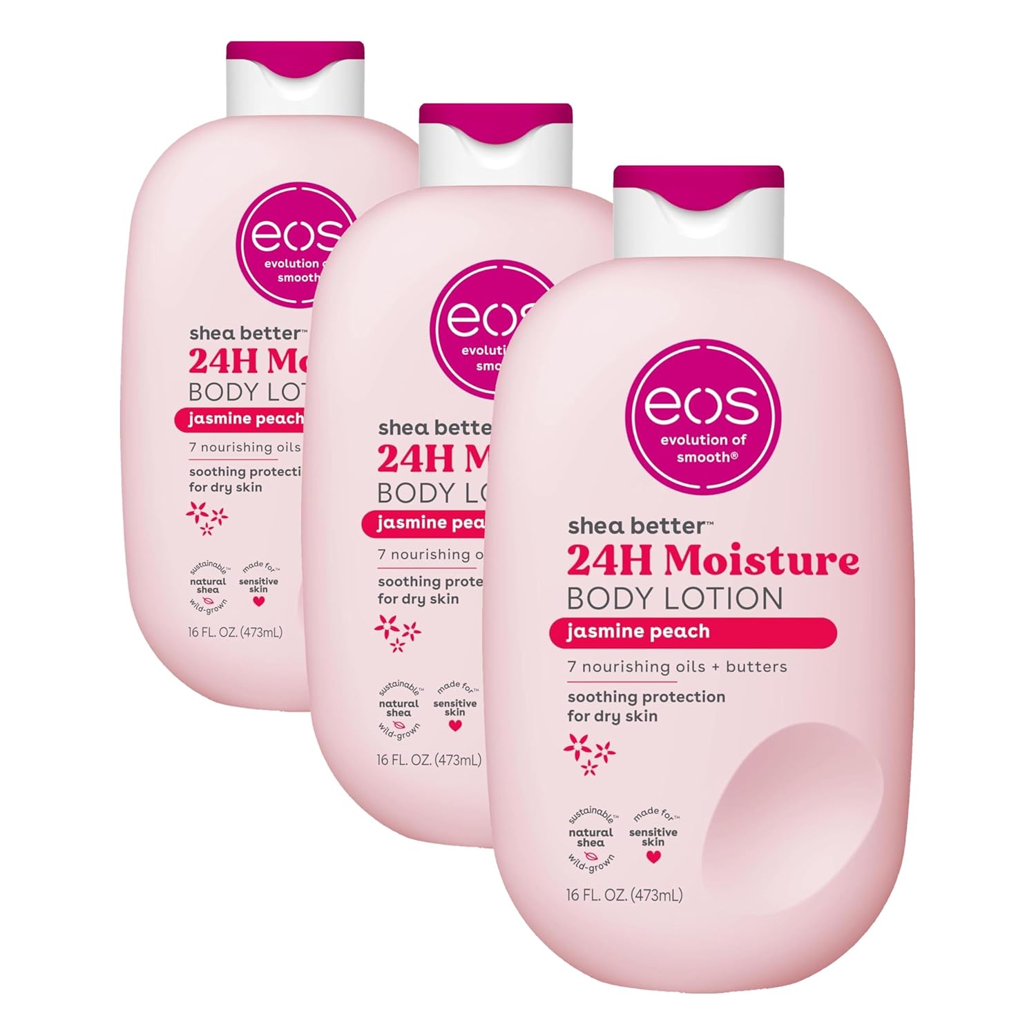 eos Shea Better 24H Moisture Body Lotion- Pomegranate Raspberry, 16 fl oz