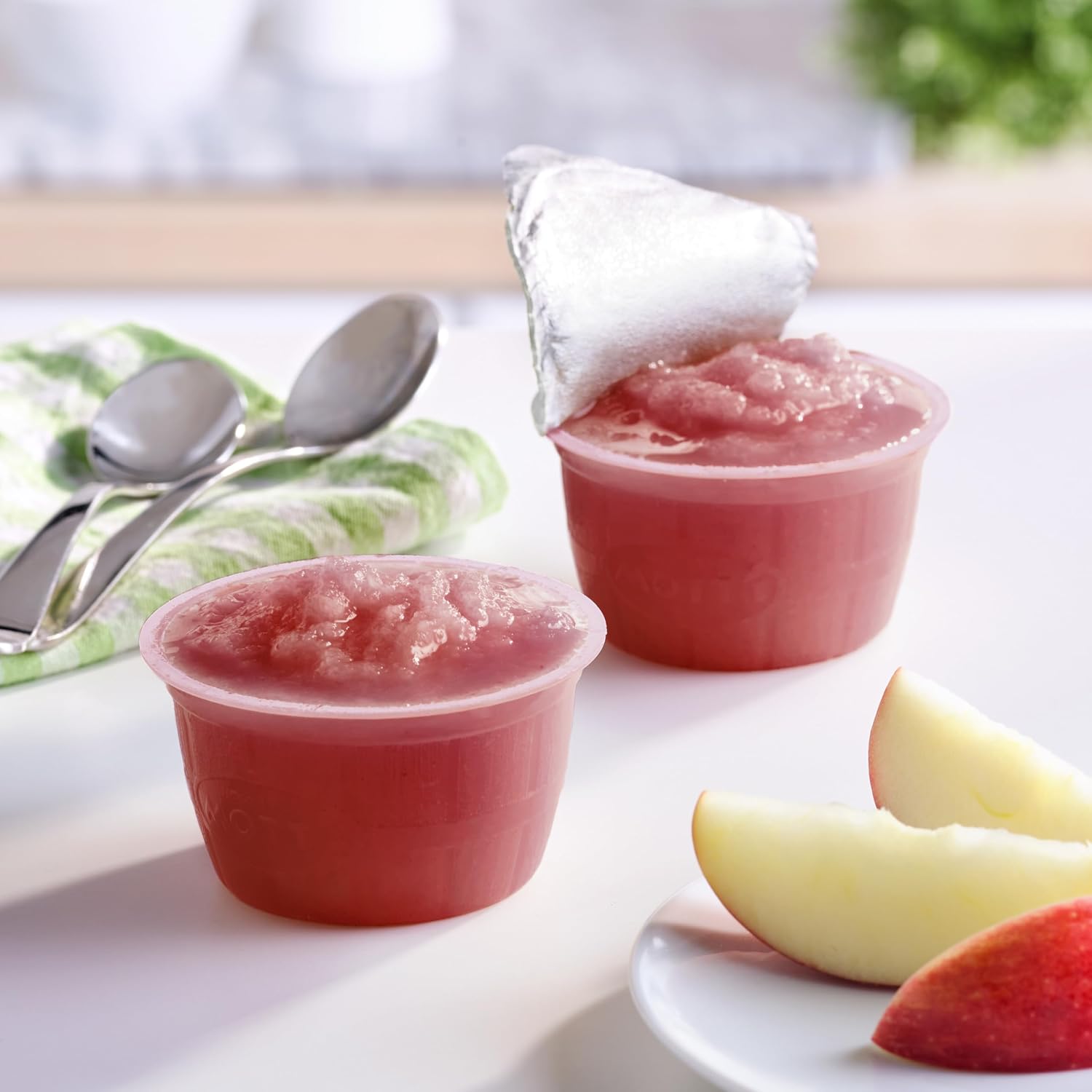Mott's No Sugar Added Strawberry Applesauce, 3.9 Ounce Cup, 6 Count (Pack of 12)