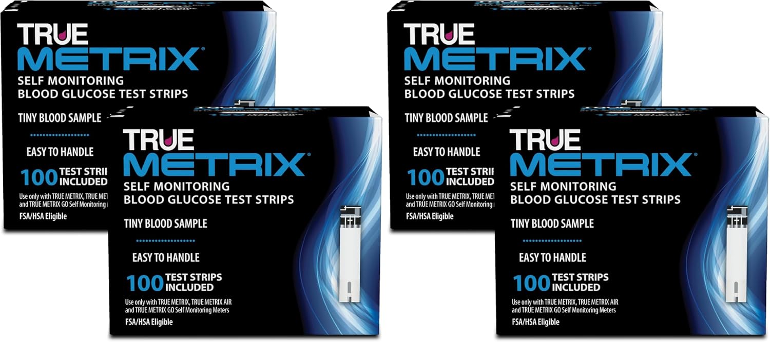 TRUE METRIX Self Monitoring Blood Glucose Test Strips, 50 Count | Blood Glucose Test Strips Compatible with TRUE METRIX Family of Self Monitoring Blood Glucose Meters, Fast and Easy to Use
