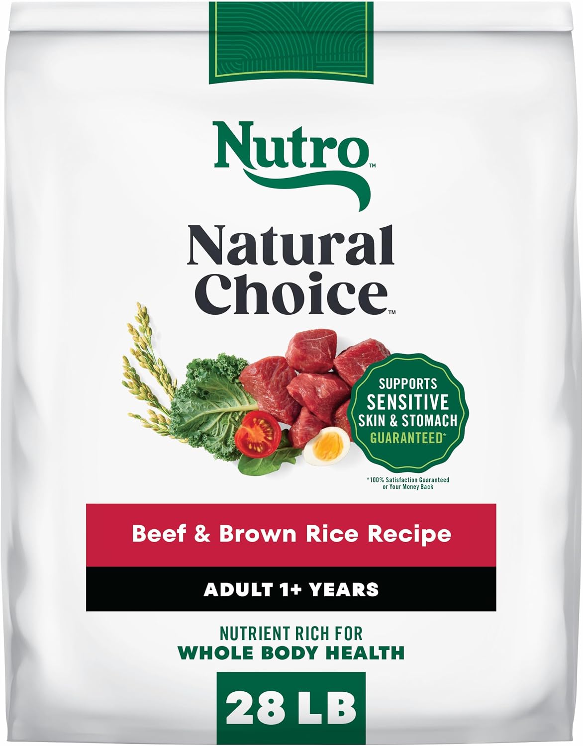 Nutro Natural Choice Adult Dry Dog Food, Chicken & Brown Rice Recipe, 5 lb | Non-GMO, Real chicken #1 ingredient, no corn, wheat, soy or chicken by-product meal, supports skin & coat/digestion/immunity