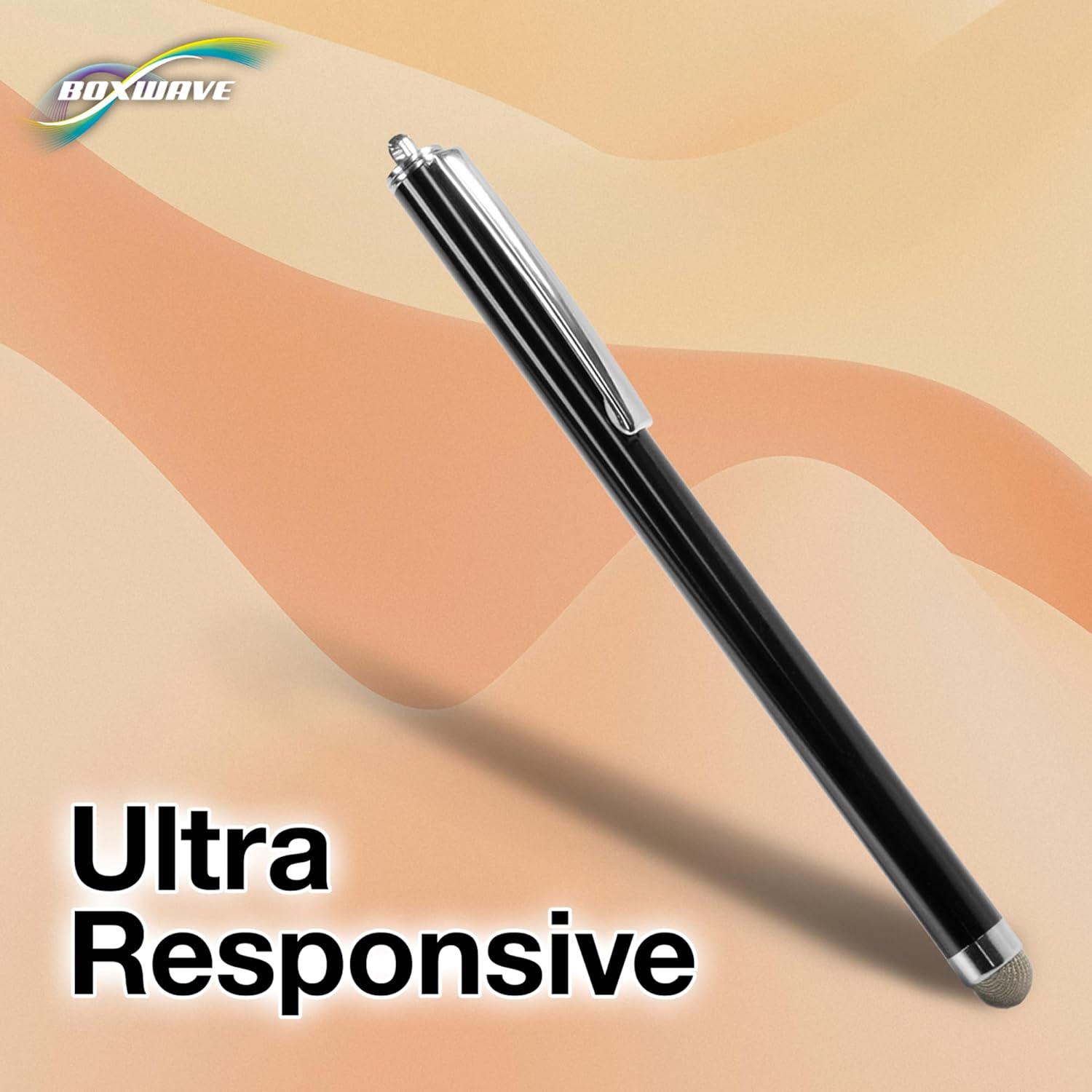 BoxWave Stylus Pen Compatible With Arcade1Up Infinity Game Board (18 in) - EverTouch Capacitive Stylus, Fiber Tip Capacitive Stylus Pen - Jet Black