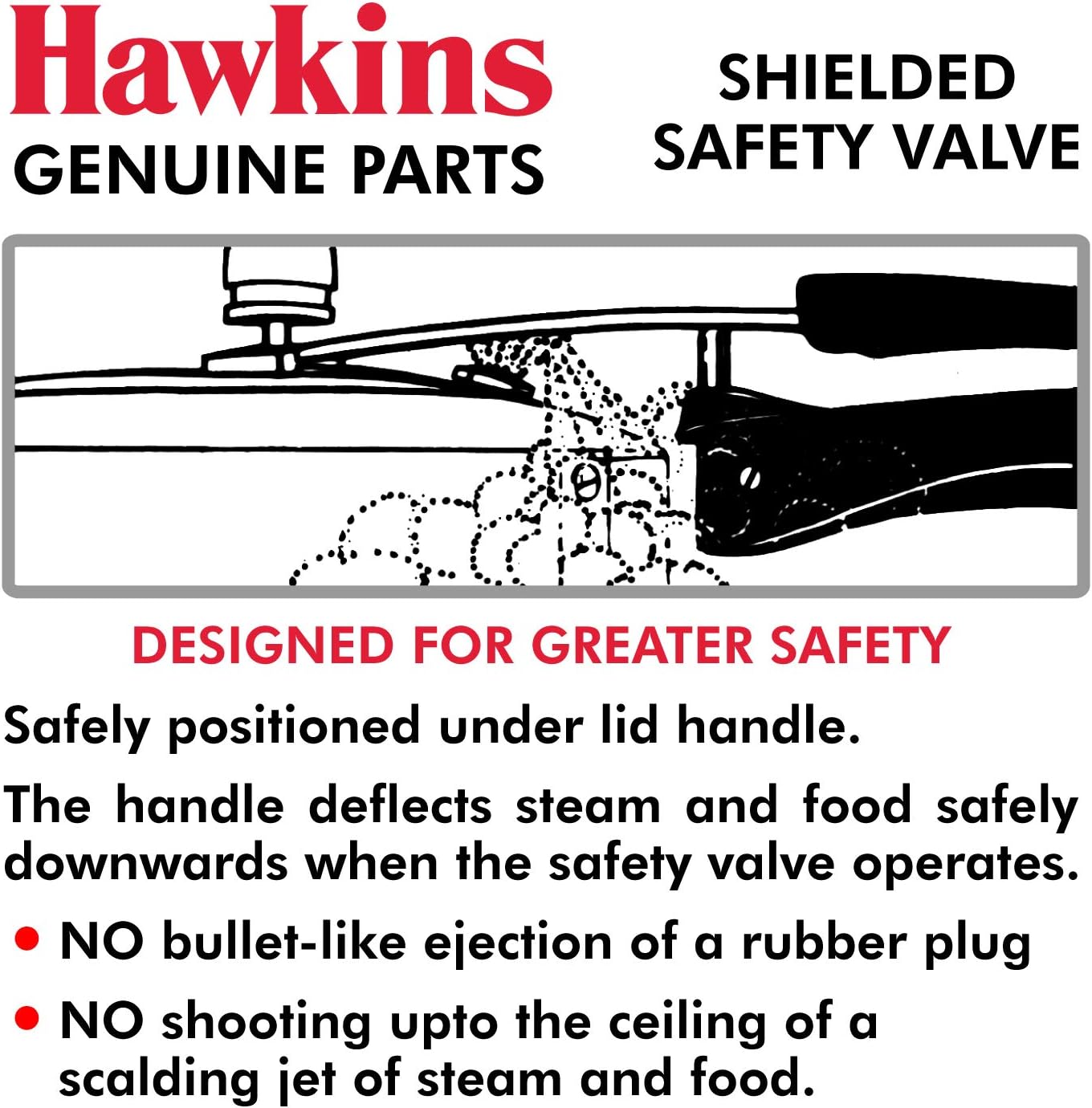 Hawkins B1010 3 Piece Pressure Cooker Safety Valve - B1010-3pcSet