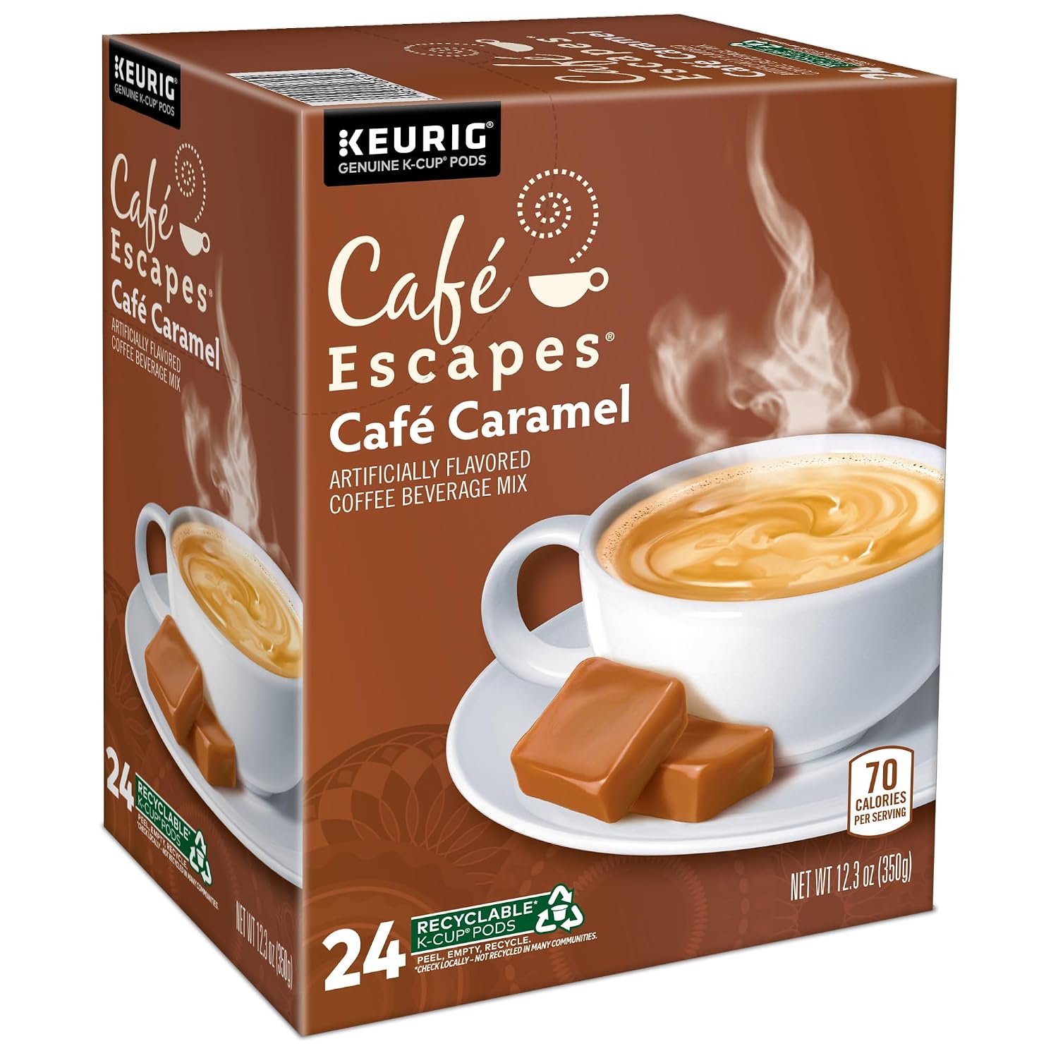 Cafe Escapes Milk Chocolate Hot Cocoa Keurig Single-Serve K-Cup Pods, 96 Count