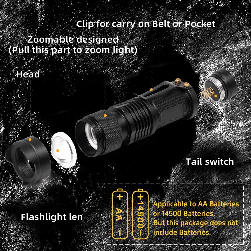 High Power 1 Mode Red LED Flashlight, Single Mode Red Flashlight, Red Light Flashlight Red Light Torch for Astronomy, Aviation, Night Observation