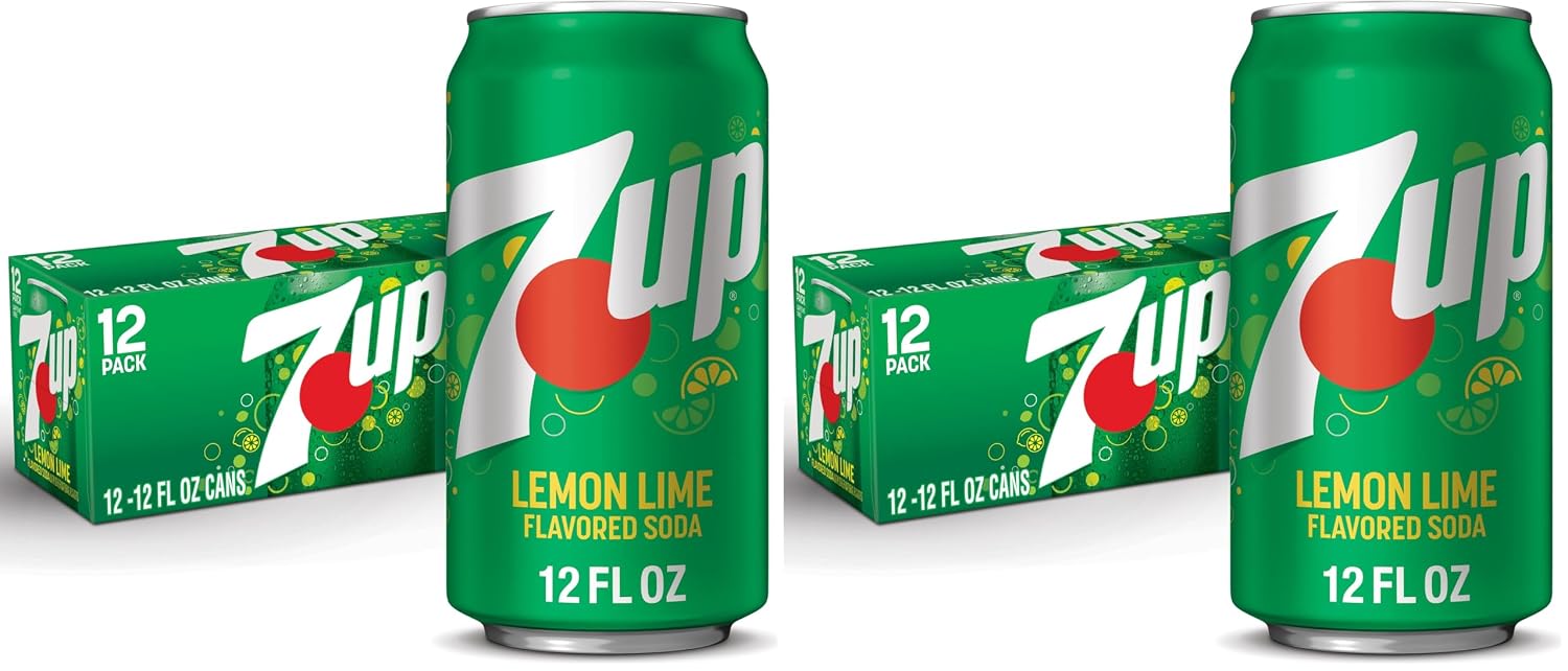 7UP Lemon Lime Soda, 12 fl oz cans, 12 pack