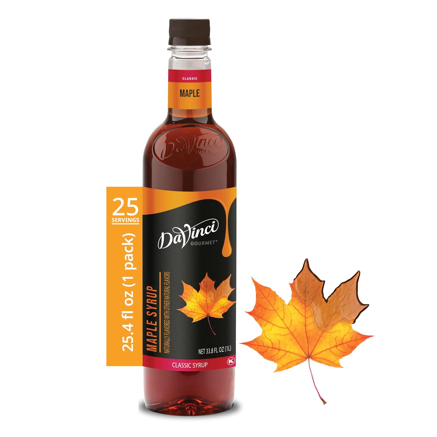DaVinci Gourmet Classic Strawberry Syrup, 25.4 Fluid Ounces, Kosher, 1 Count