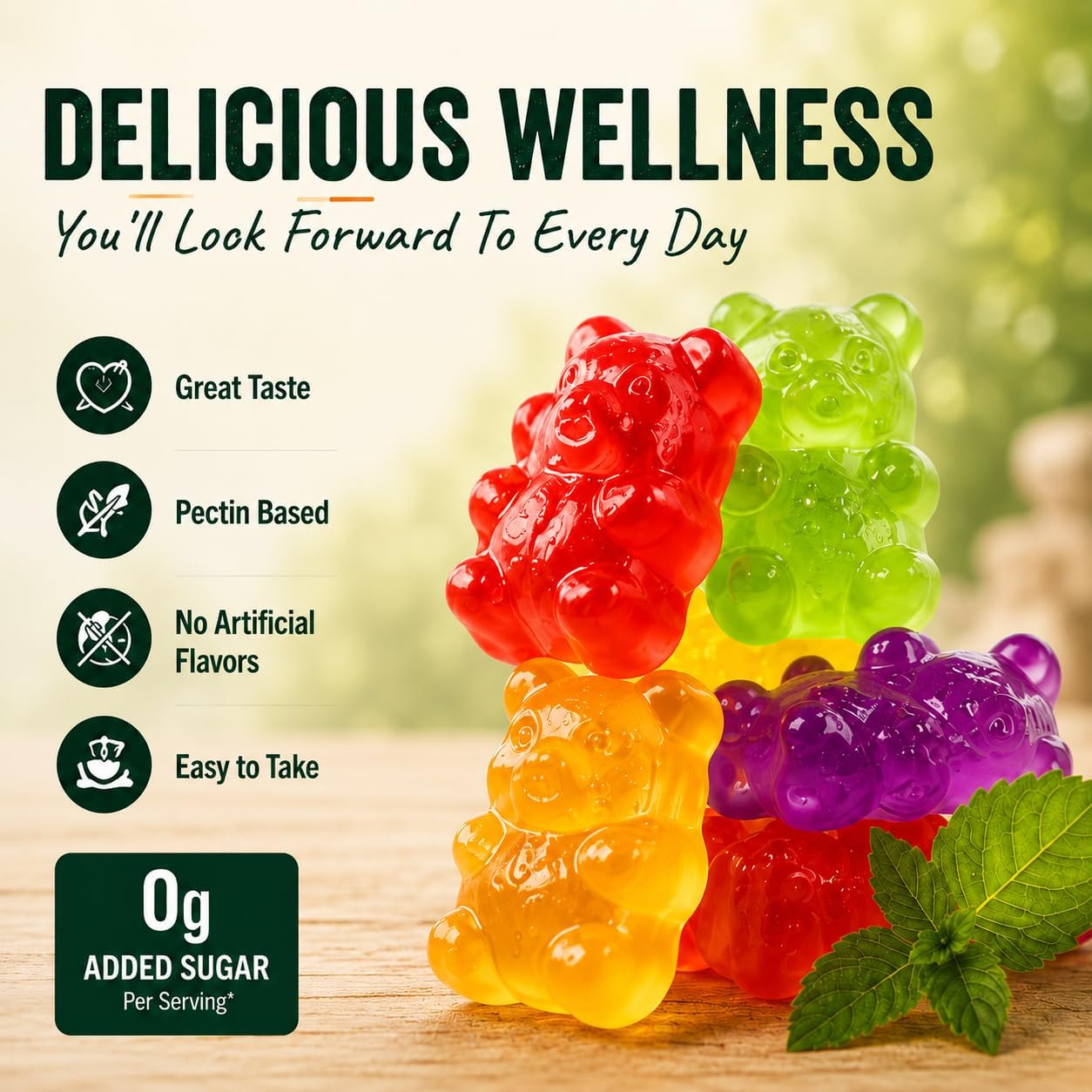 AFXMATE Hemp Gummies Fruit Flavored Gummy (90 Gummies)
