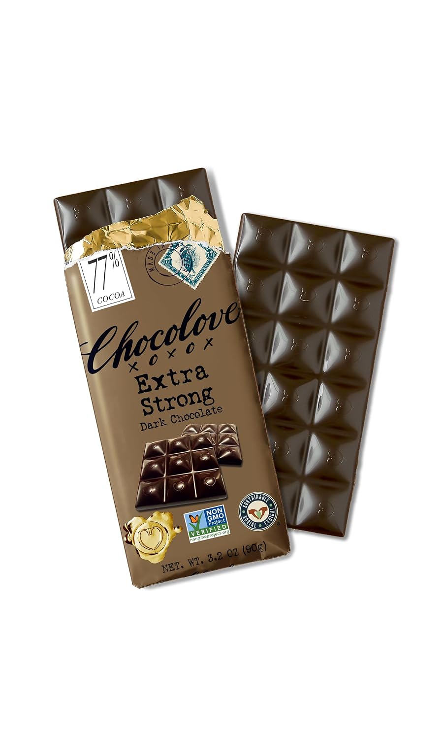 Chocolove - Extra Strong Dark Chocolate Bar - 3.2 oz.