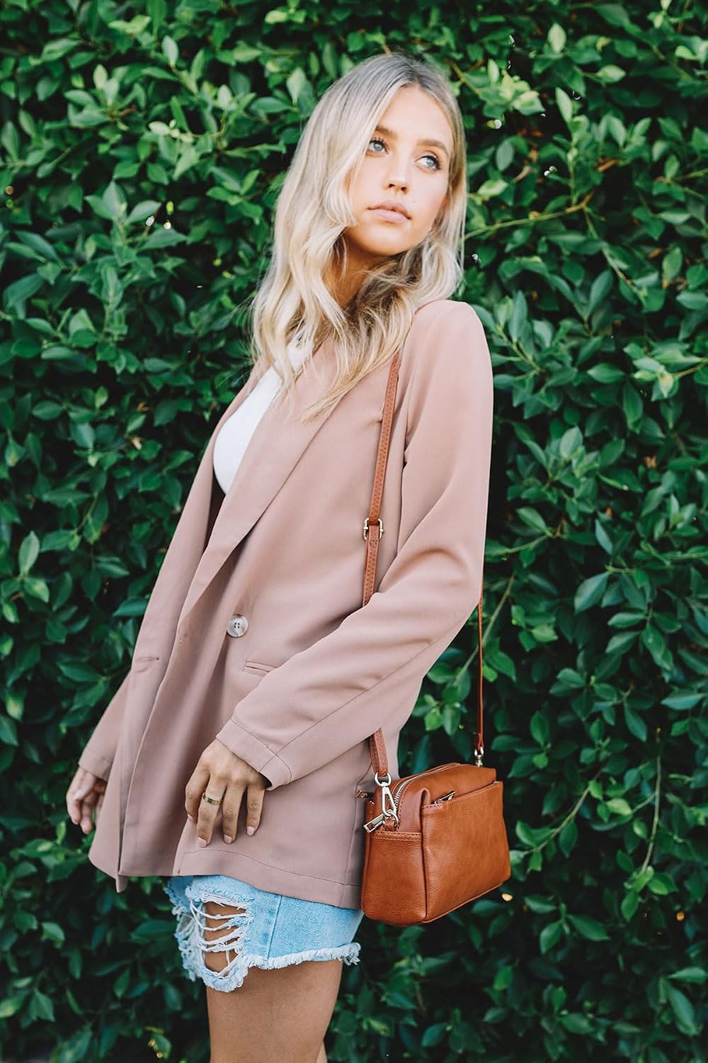 Triple Zip Small Crossbody Bag
