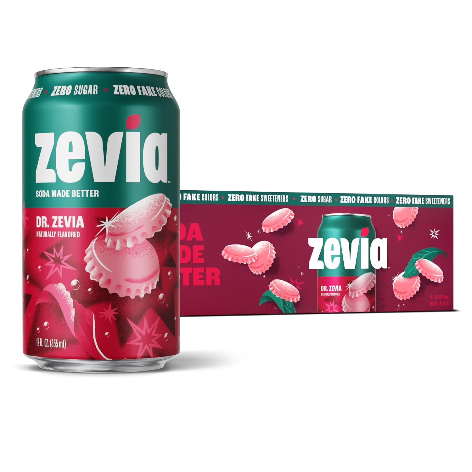 Zevia Zero Calorie Soda, Orange, 12 Ounce Cans (Pack of 6)