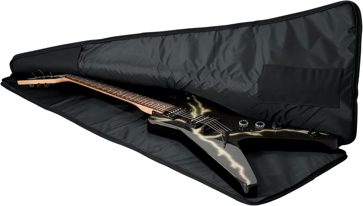 Gator Cases Foam Padded Guitar Gig Bag for Extreme Style Guitar Bodies, Fits Flying V, Explorer, Warlock, and More, up to 47.5" in Length (GBE-EXREME)