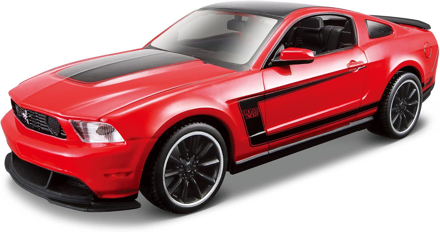 Maisto 1:24 Scale Assembly Line 2012 Ford Mustang Boss 302 Diecast Model Kit (Colors May Vary)