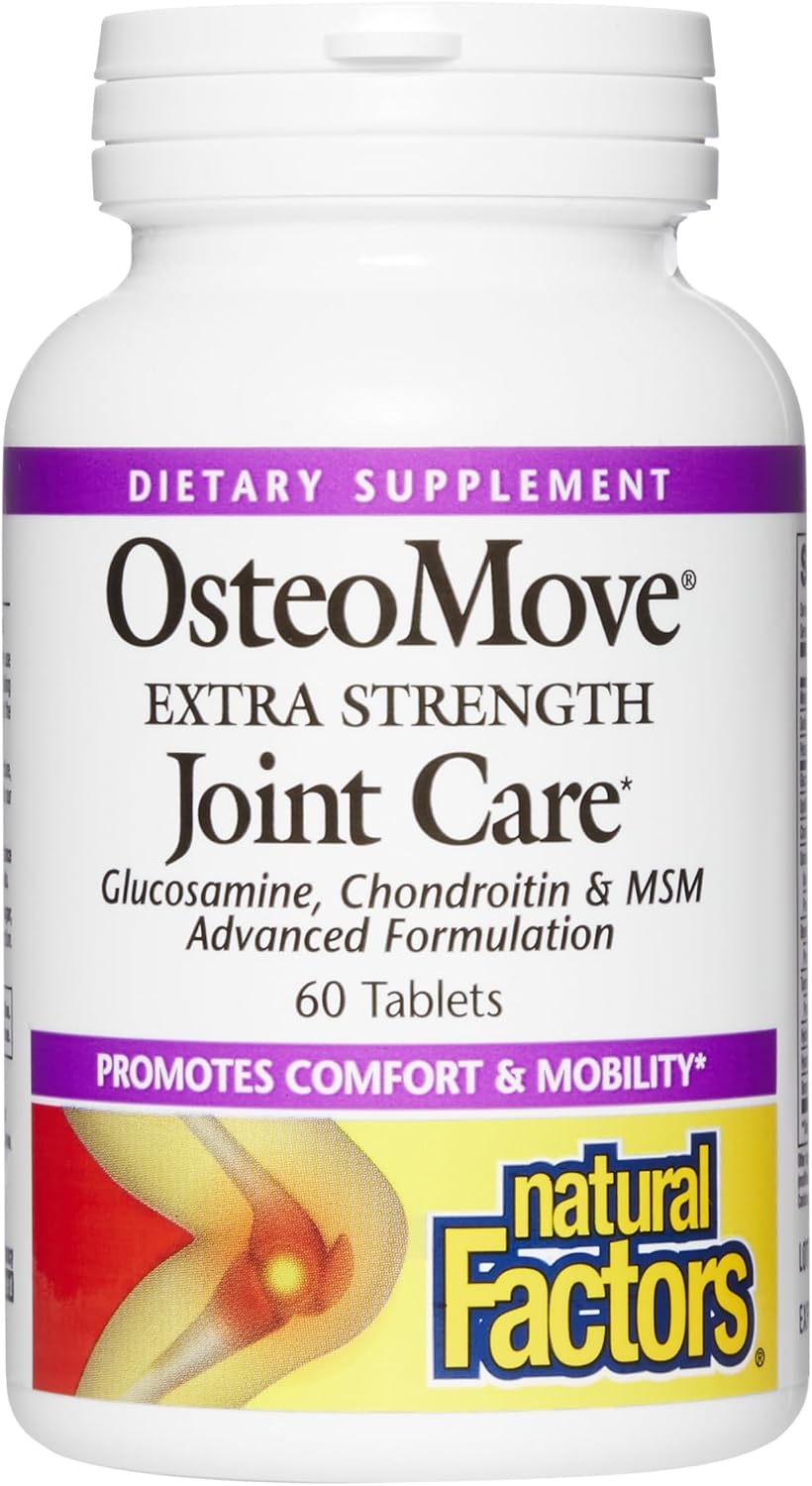 Natural Factors, OsteoMove Joint Care, Extra Strength Support for Joint and Bone Health, Non-GMO, 240 tablets (120 servings)