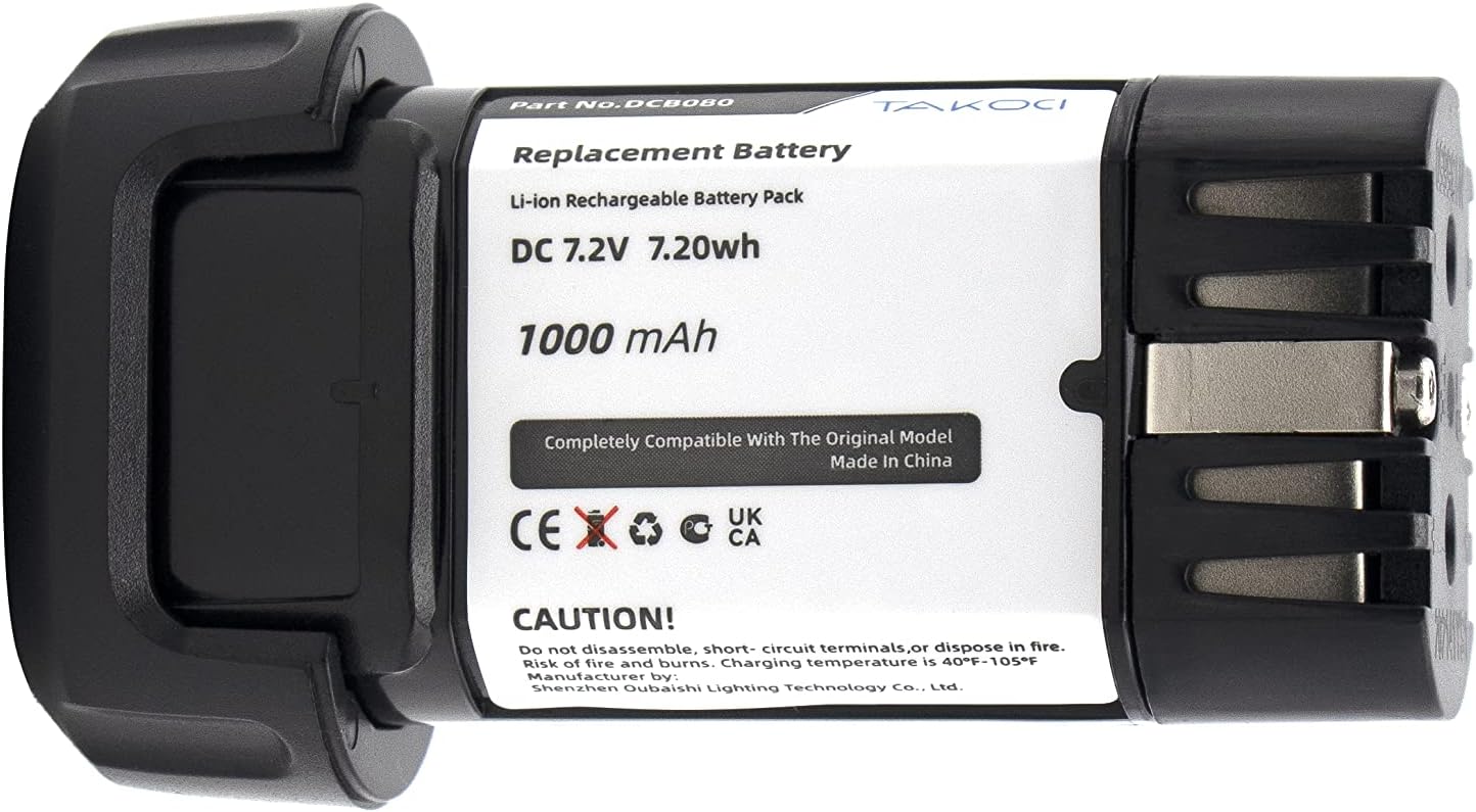 8V Max Replacement Battery for DCB080 DW4390 DCF680N1 DCF680N2 DCF680G2
