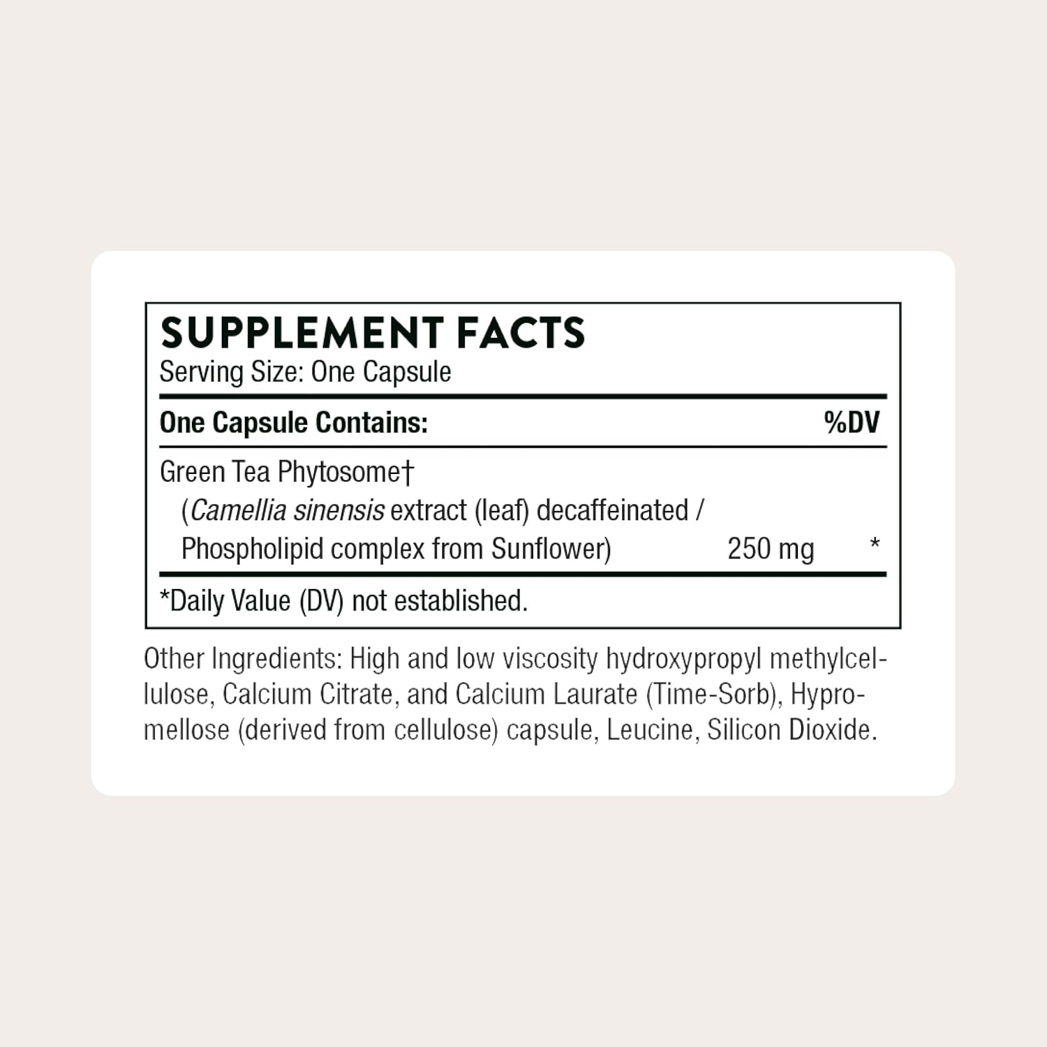 THORNE - Green Tea Phytosome - Provides Antioxidant Support