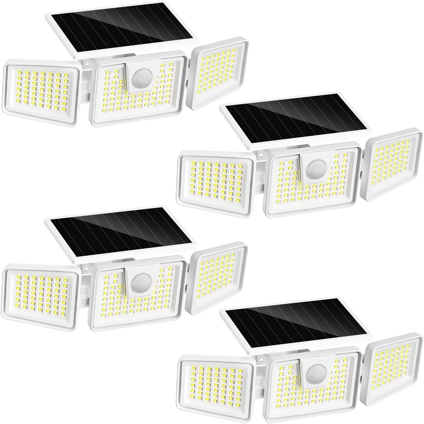 INCX Solar Lights Outdoor, 3000LM Motion Sensor Outdoor Lights, 2PCS, White