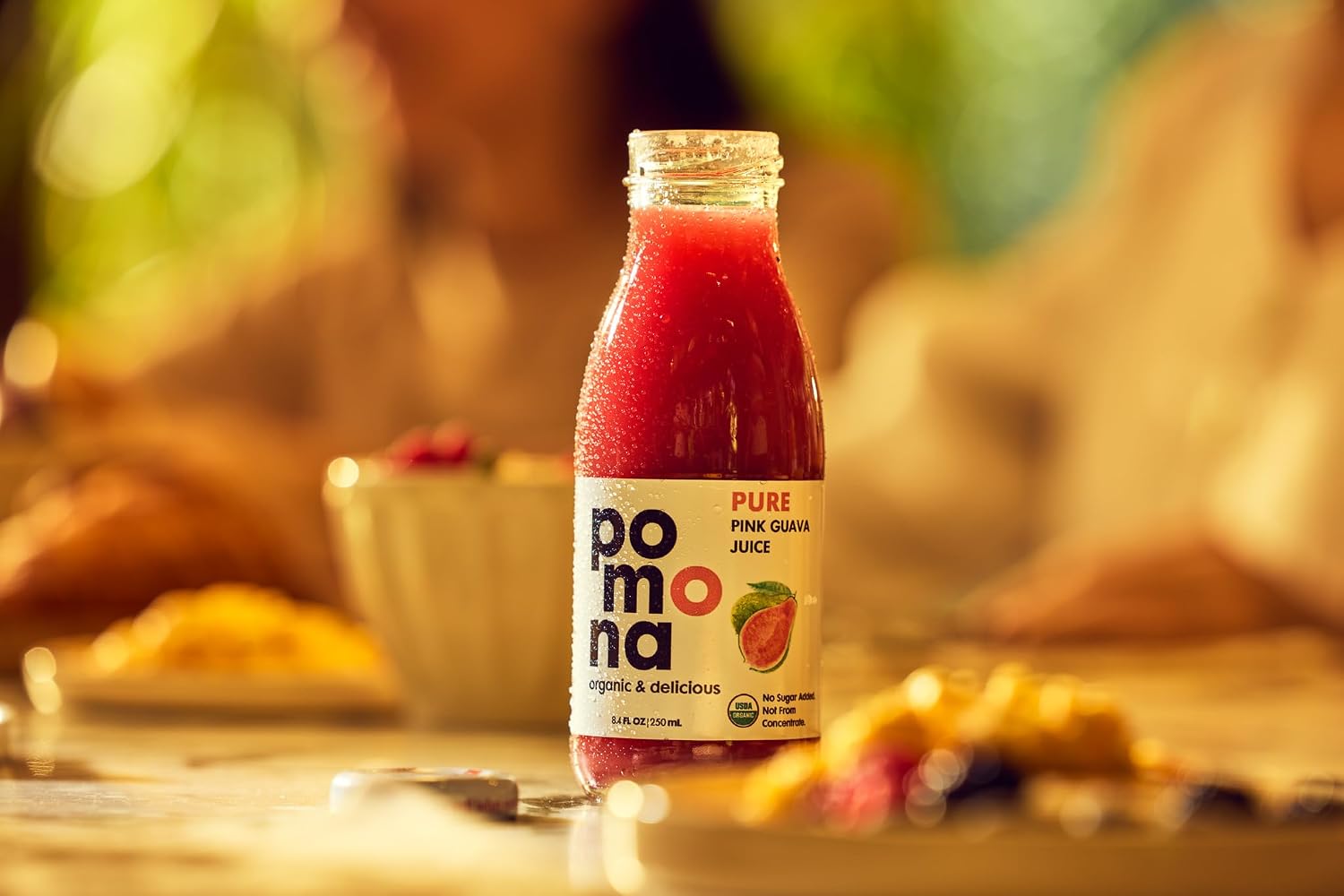 Pomona Organic Pure Black Cherry Juice, Cold Pressed Organic Juice, Non-GMO, No Sugar Added, Not from Concentrate, Gluten Free, Kosher Certified, Preservative Free 8.4 Ounce (Pack of 12),