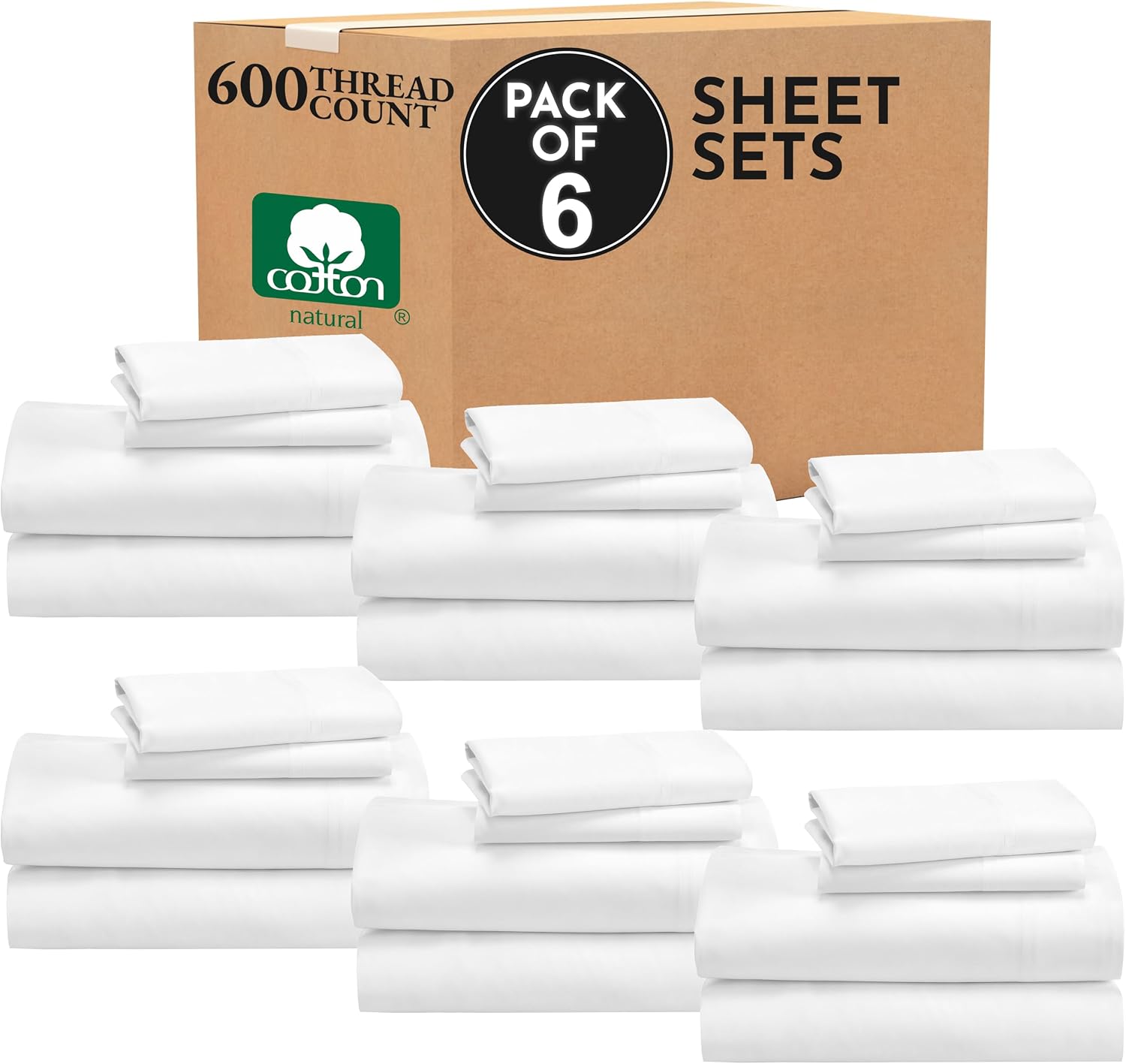 California Design Den Luxury 600 Thread Count Full Size Sheet Sets, Seafoam | 100% Cotton Sateen Backed by Good Housekeeping Seal, Soft & Smooth, 16" Deep Pocket, All-Around Elastic, Durable, Easy Care