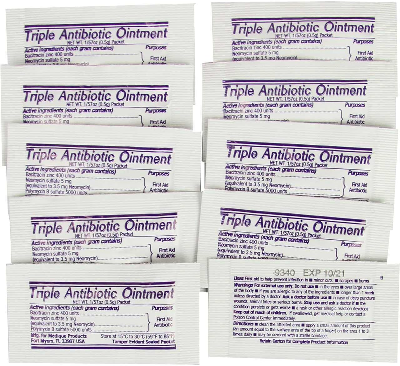 Rescue Essentials Triple Antibiotic 10 pack, Unit Doses