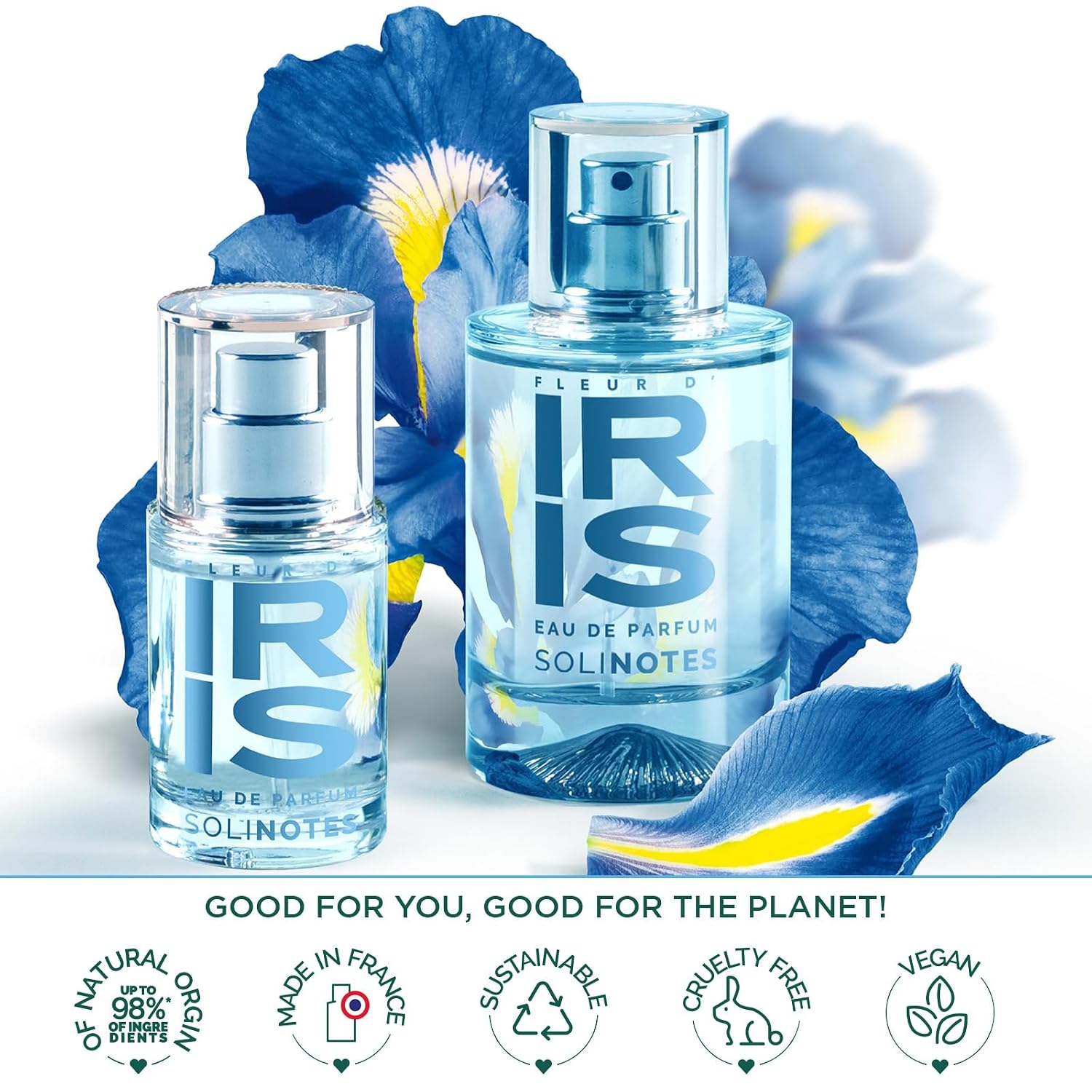Solinotes Rose Eau de Parfum, Lychee & Magnolia, for Women & Men, 15ml